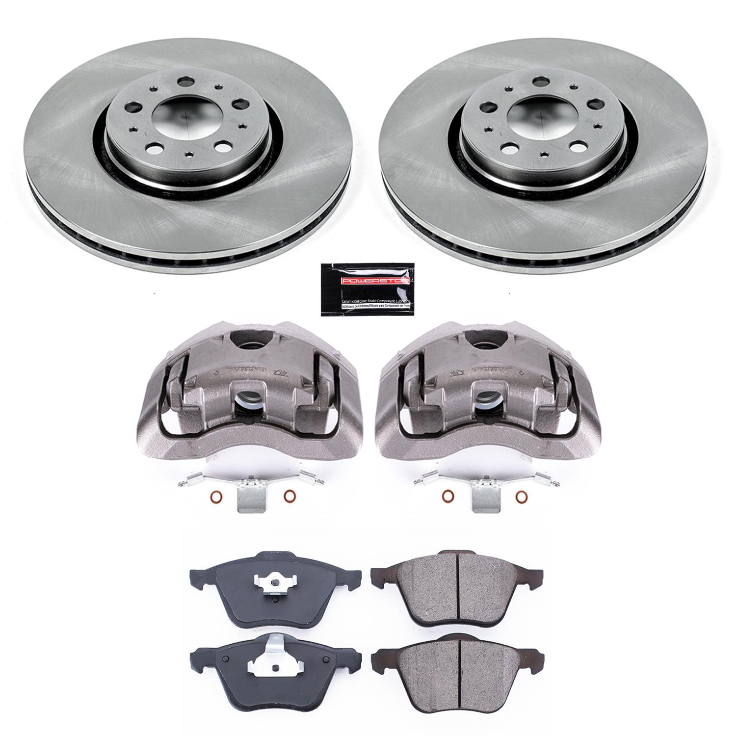 Power Stop 03-14 Volvo XC90 Front Autospecialty Kit w/Cals (1x psbL2960, 1x psbL2961, 2x psbEBR893, 1x psb16-979) thumbnail 2