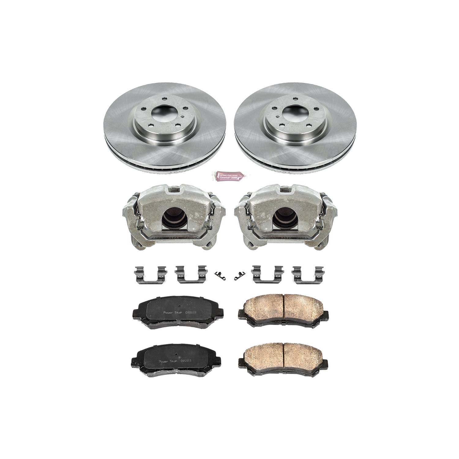 Power Stop 16-22 Nissan Maxima Front Autospecialty Kit w/Cals (1x psbL6030, 1x psbL6031, 2x psbJBR1112, 1x psb16-1374) thumbnail 2
