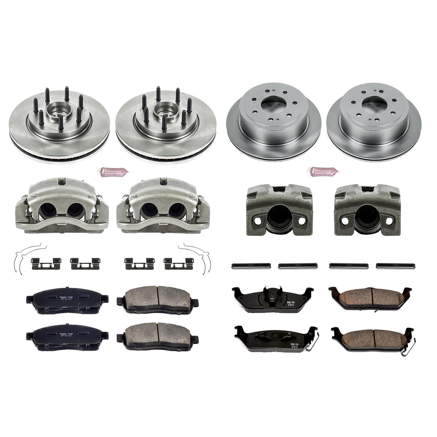 Power Stop 2004 Ford F-150 Front & Rear Autospecialty Kit w/Cals (Bundled Kit) thumbnail 2