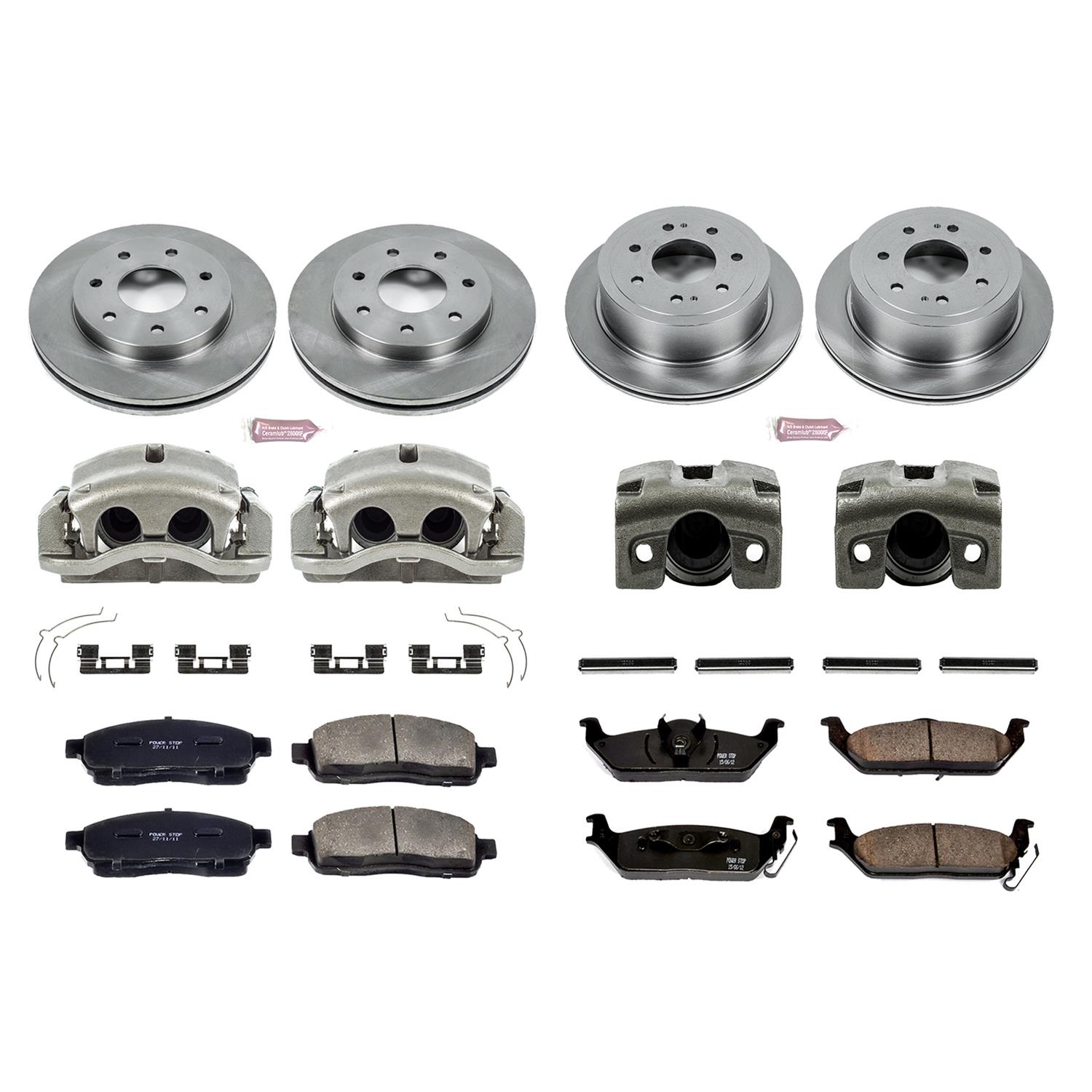 Power Stop 2004 Ford F-150 Front & Rear Autospecialty Kit w/Cals (Bundled Kit) thumbnail 2