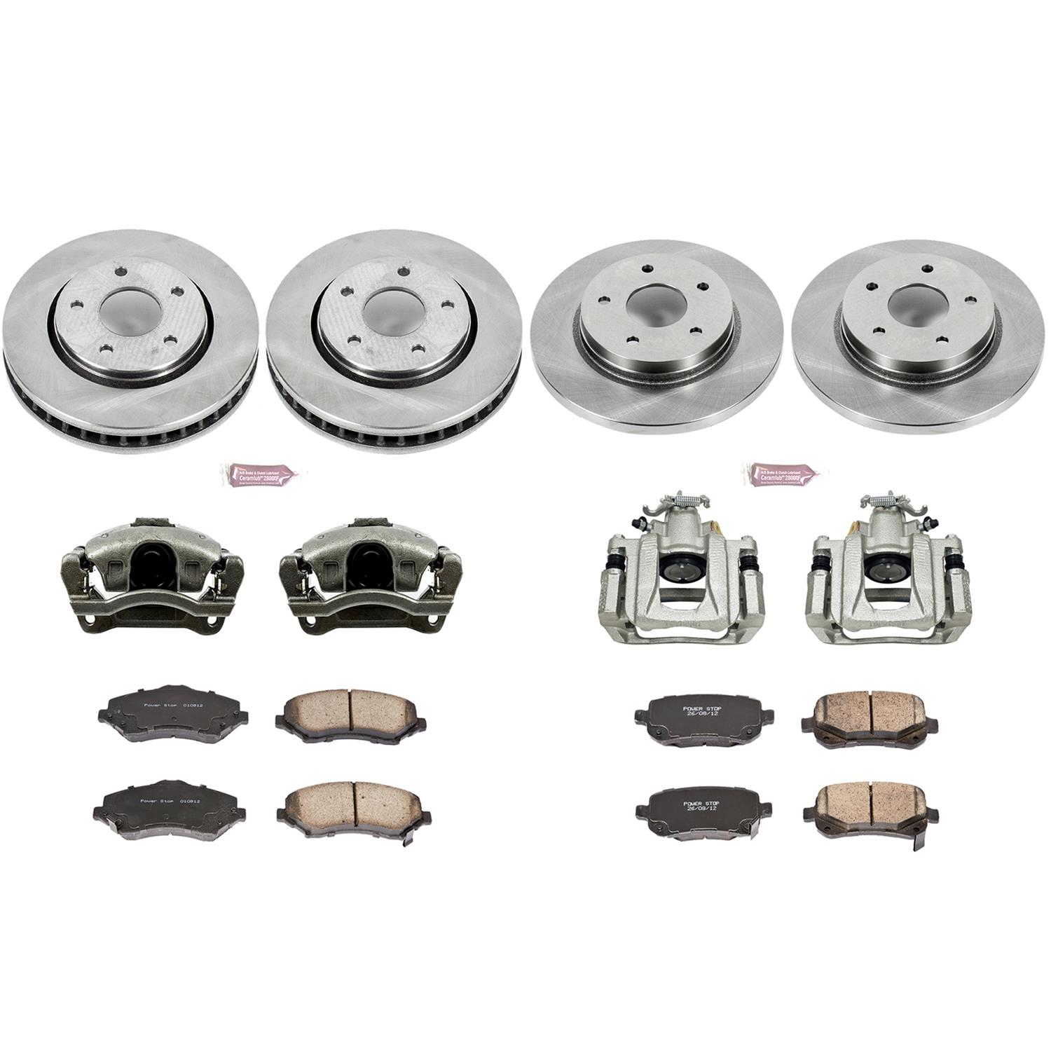 Power Stop 08-12 Chrysler Town & Country Front & Rear Autospecialty Brake Kit w/Calipers (1x psbKCOE3118, 1x psbKCOE4569) thumbnail 2