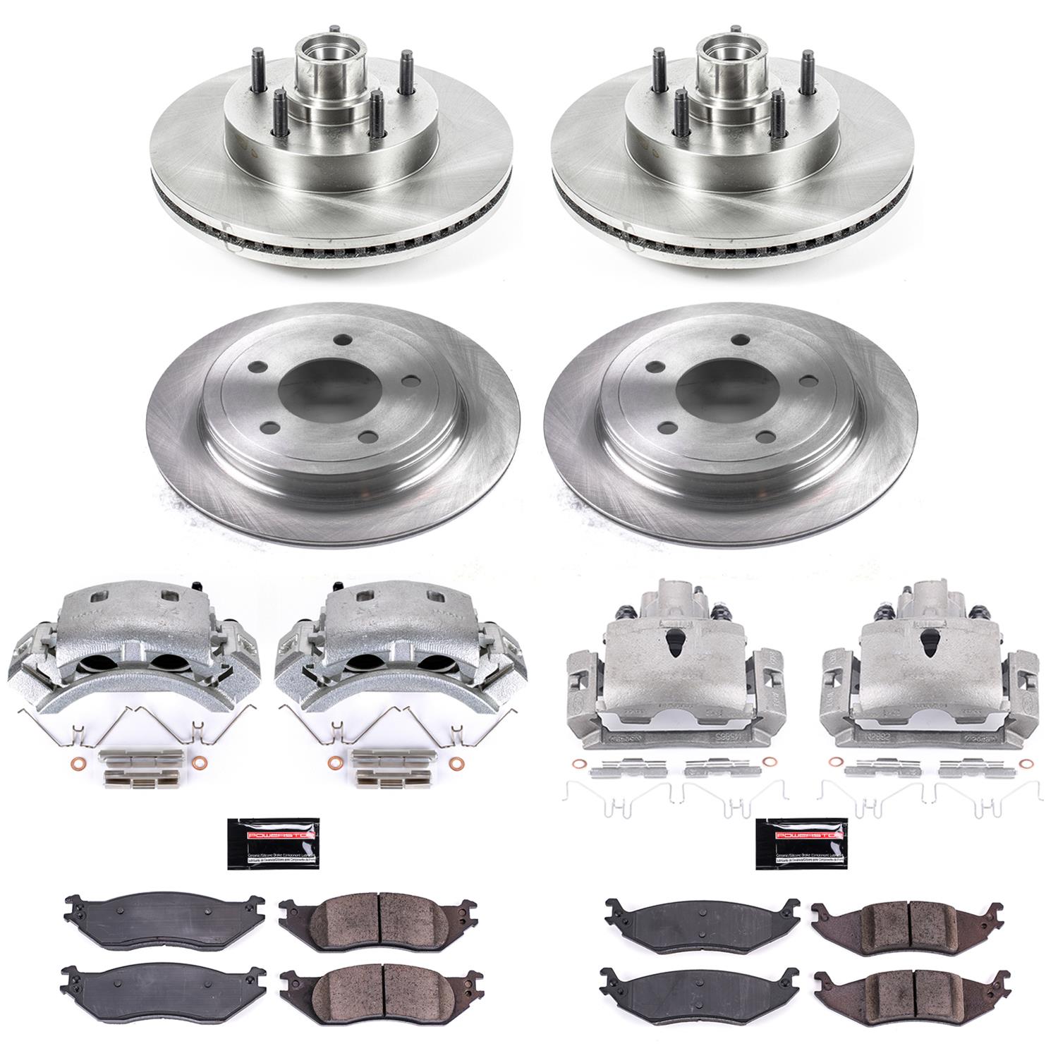 Power Stop 04-06 Ford E-150 Front & Rear Autospecialty Kit w/Calipers (Bundled Kit) thumbnail 2