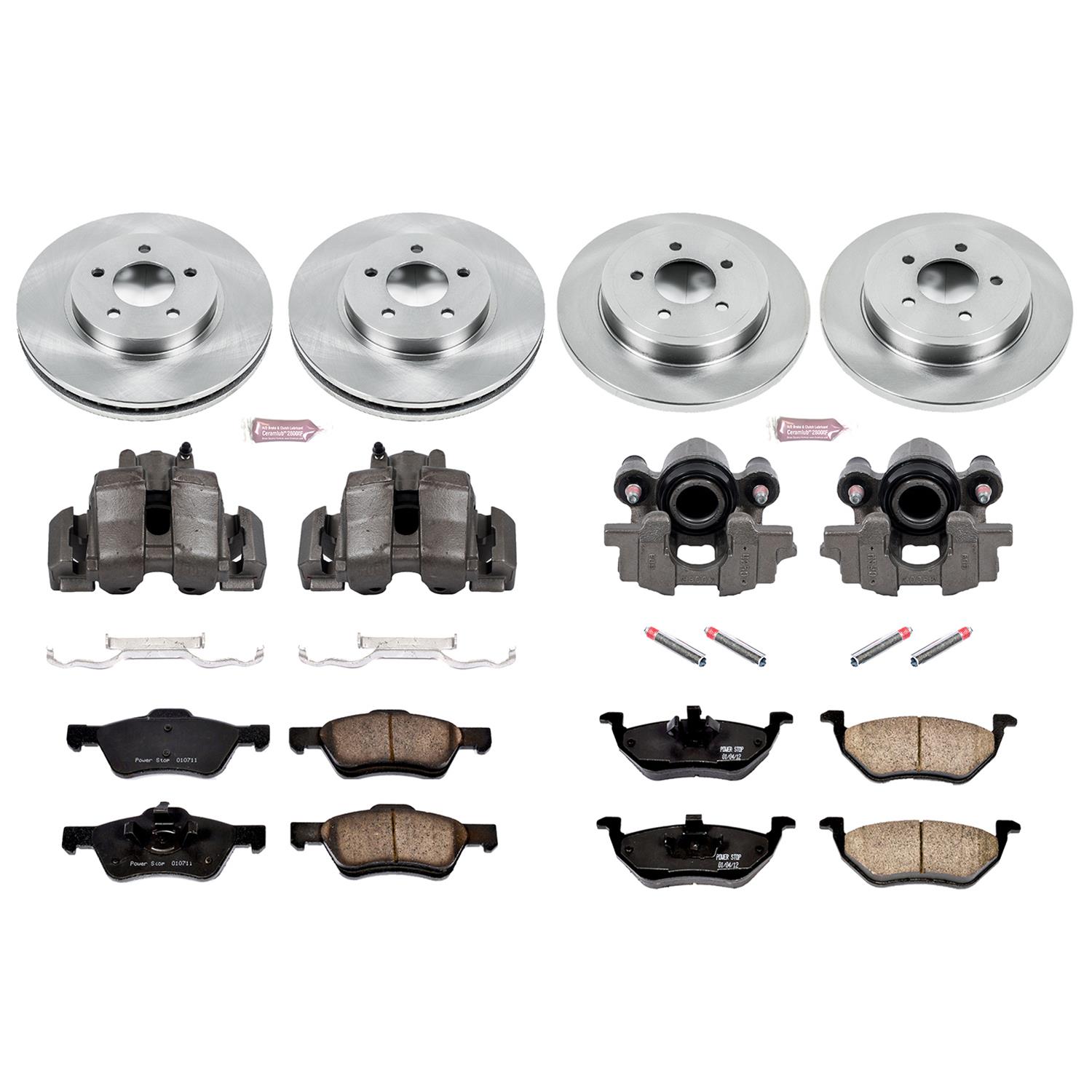 Power Stop 05-07 Ford Escape Front & Rear Autospecialty Brake Kit w/Calipers (1x psbKCOE4580, 1x psbKCOE4585) thumbnail 2