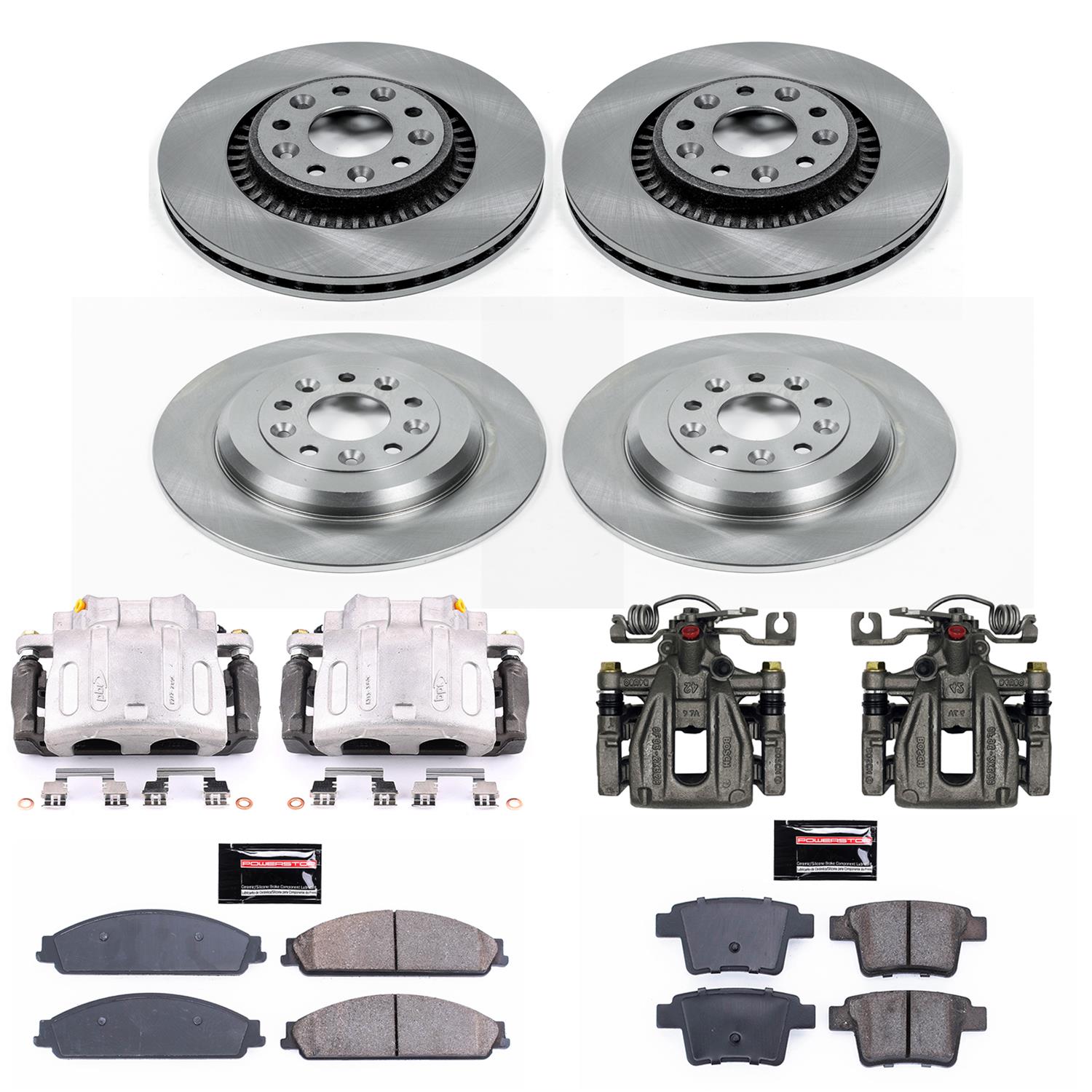 Power Stop 08-09 Ford Taurus X Front & Rear Autospecialty Kit w/Cals (Bundled Kit) thumbnail 2