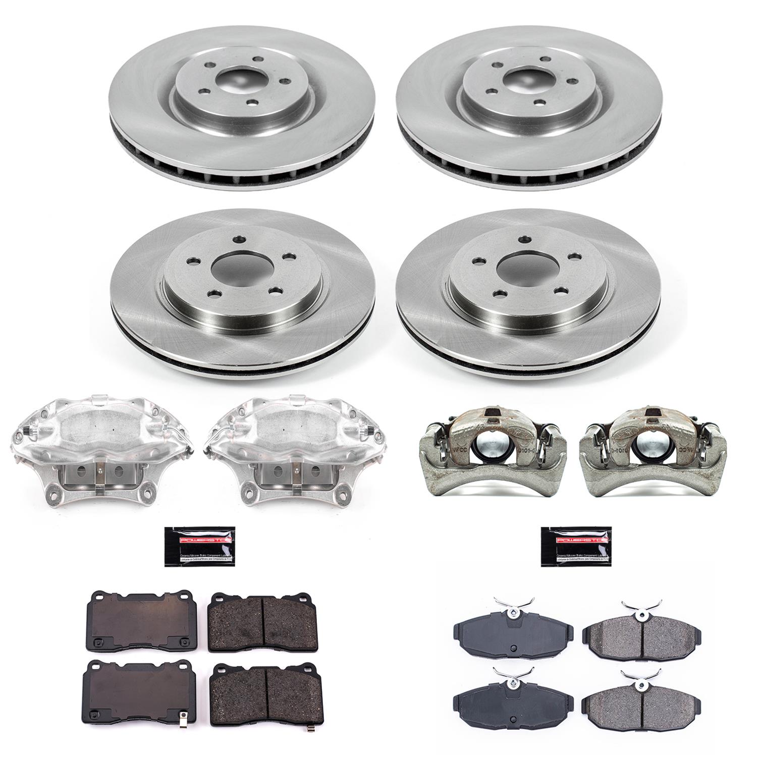 Power Stop 07-11 Ford Mustang Front & Rear Autospecialty Kit w/Cals (Bundled Kit) thumbnail 2
