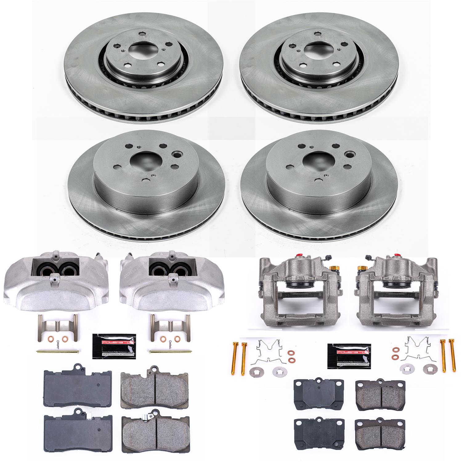 Power Stop 07-11 Lexus GS350 Front & Rear Autospecialty Kit w/Cals (Bundled Kit) thumbnail 2