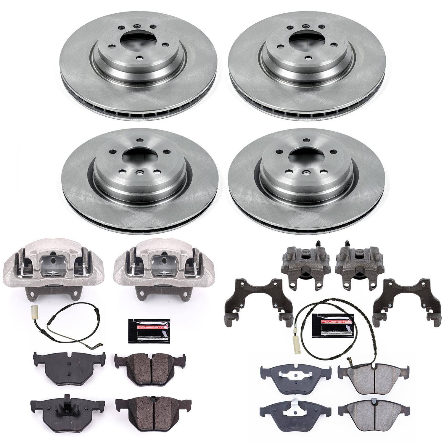 Power Stop 2009 BMW 335d Front & Rear Autospecialty Kit w/Cals (Bundled Kit) thumbnail 2