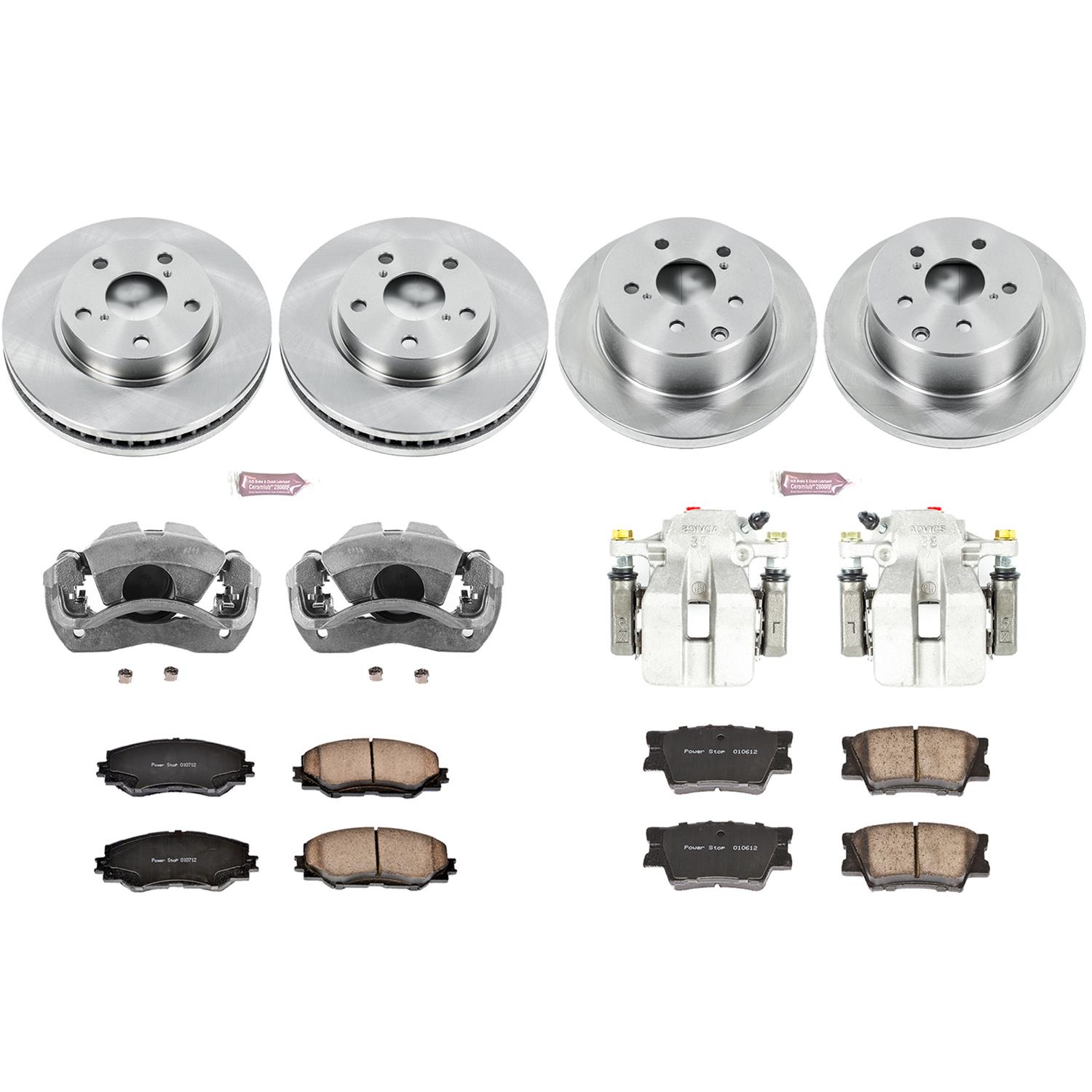 Power Stop 10-12 Lexus HS250h Front & Rear Autospecialty Brake Kit w/Calipers (1x psbKCOE258, 1x psbKCOE4671) thumbnail 2