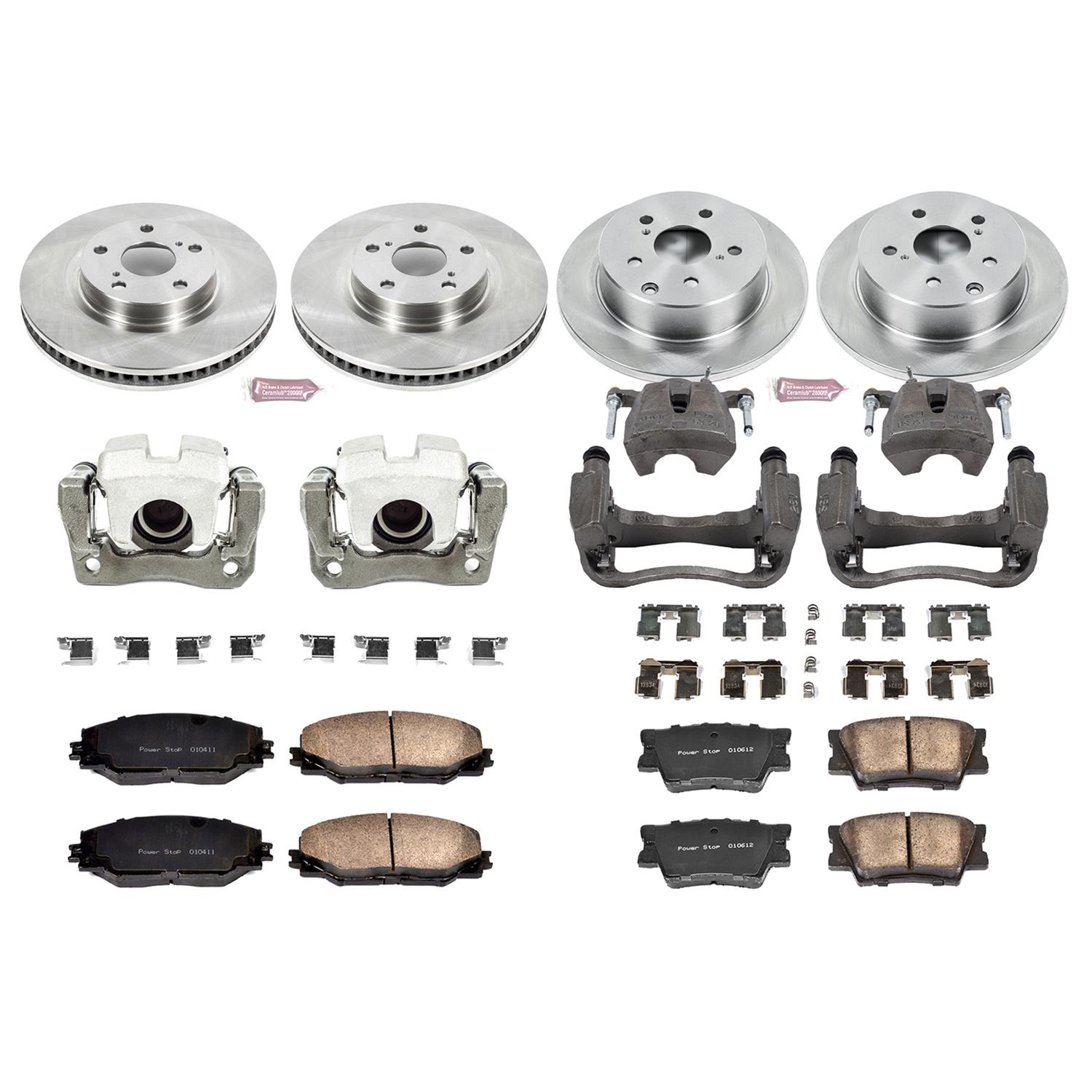 Power Stop 06-18 Toyota RAV4 Front & Rear Autospecialty Brake Kit w/Calipers (1x psbKCOE3054, 1x psbKCOE4671) thumbnail 2