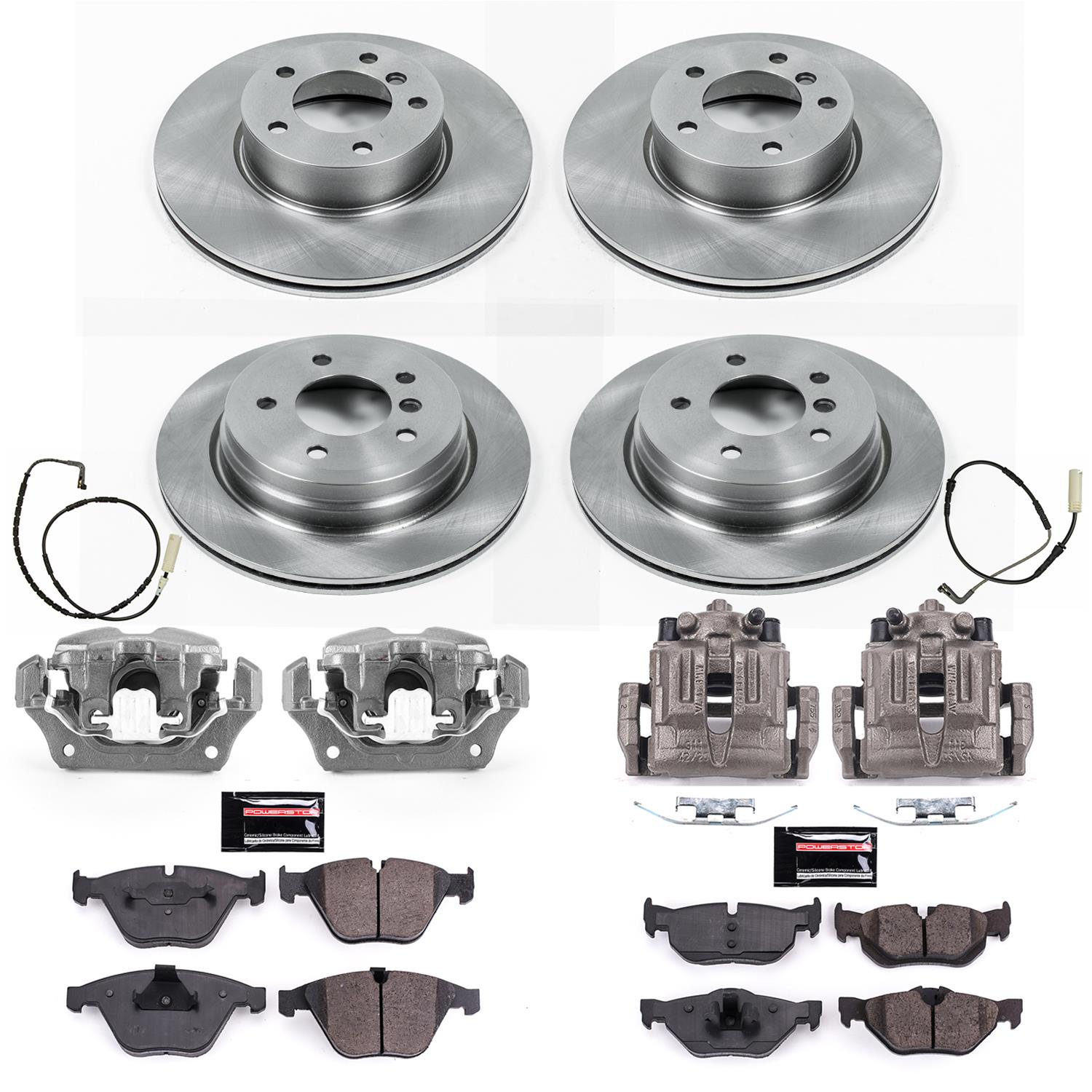 Power Stop 08-10 BMW 328i Front & Rear Autospecialty Brake Kit w/Calipers (1x psbKCOE4677, 1x psbKCOE3002) thumbnail 2