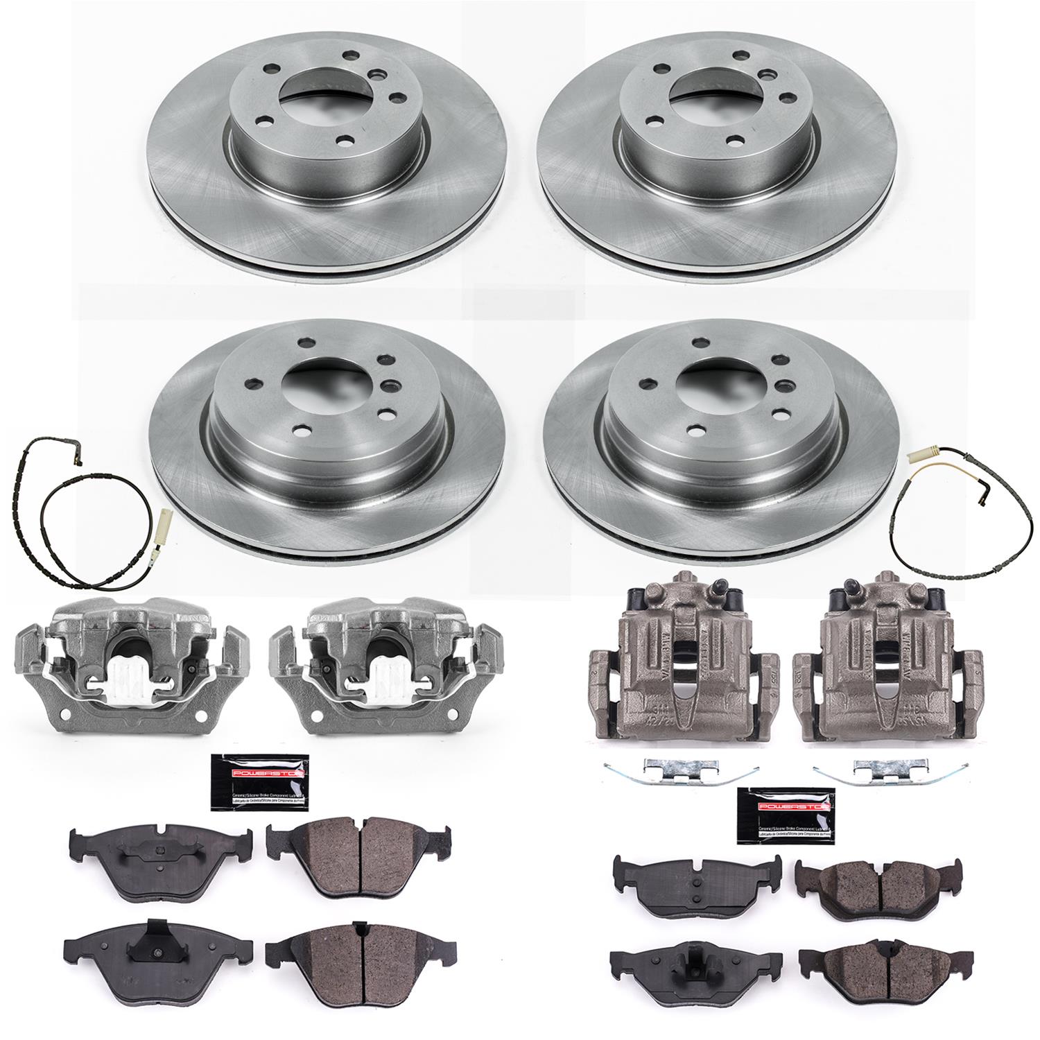 Power Stop 09-10 BMW 328i xDrive Front & Rear Autospecialty Brake Kit w/Calipers (1x psbKCOE4678, 1x psbKCOE3002) thumbnail 2