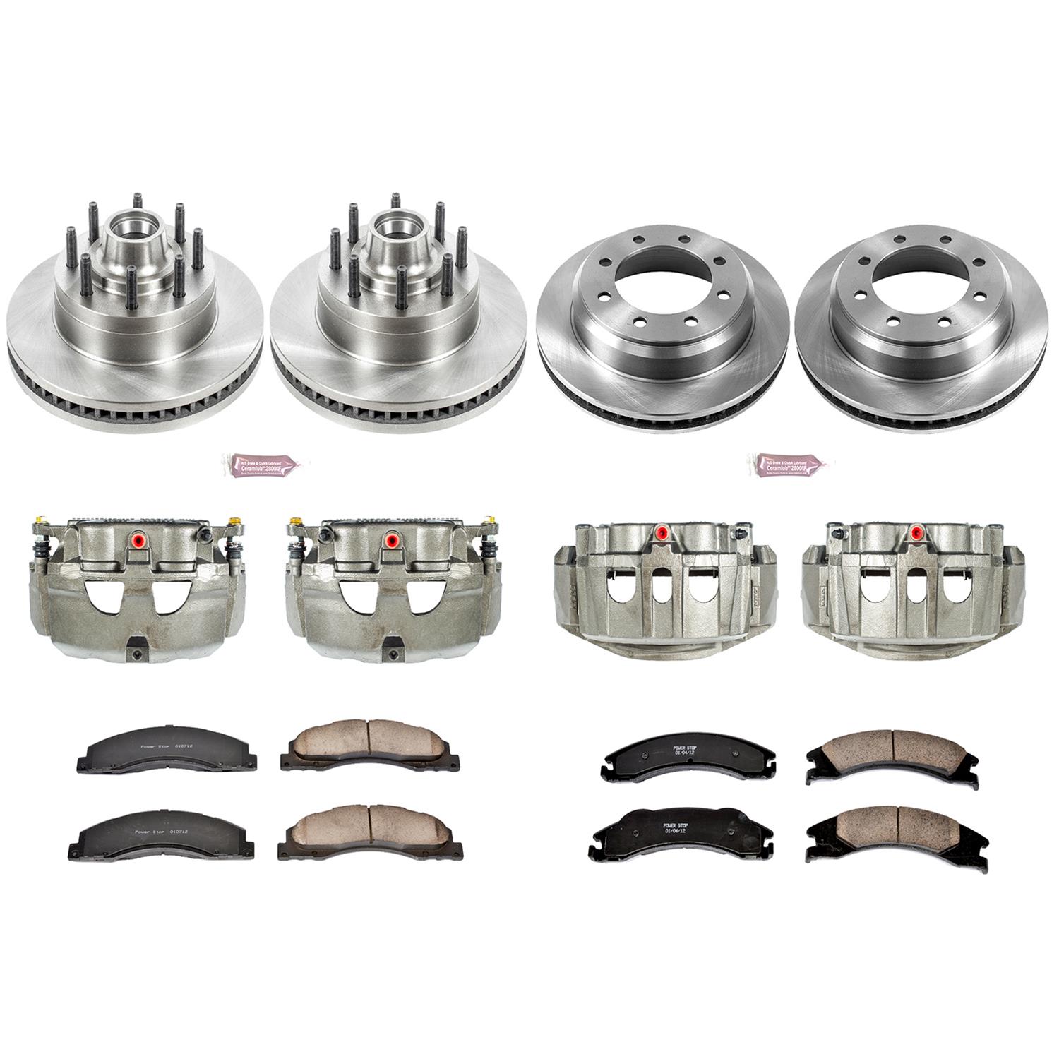 Power Stop 08-14 Ford E-150 Front & Rear Autospecialty Kit w/Calipers (Bundled Kit) thumbnail 2
