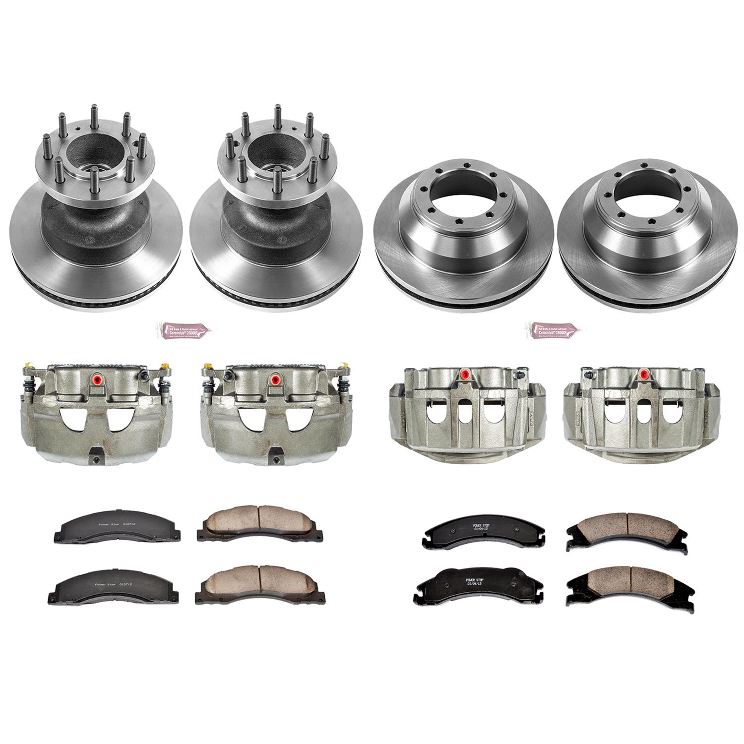 Power Stop 08-19 Ford E-350 Super Duty Front & Rear Autospecialty Kit w/Cals (Bundled Kit) thumbnail 2
