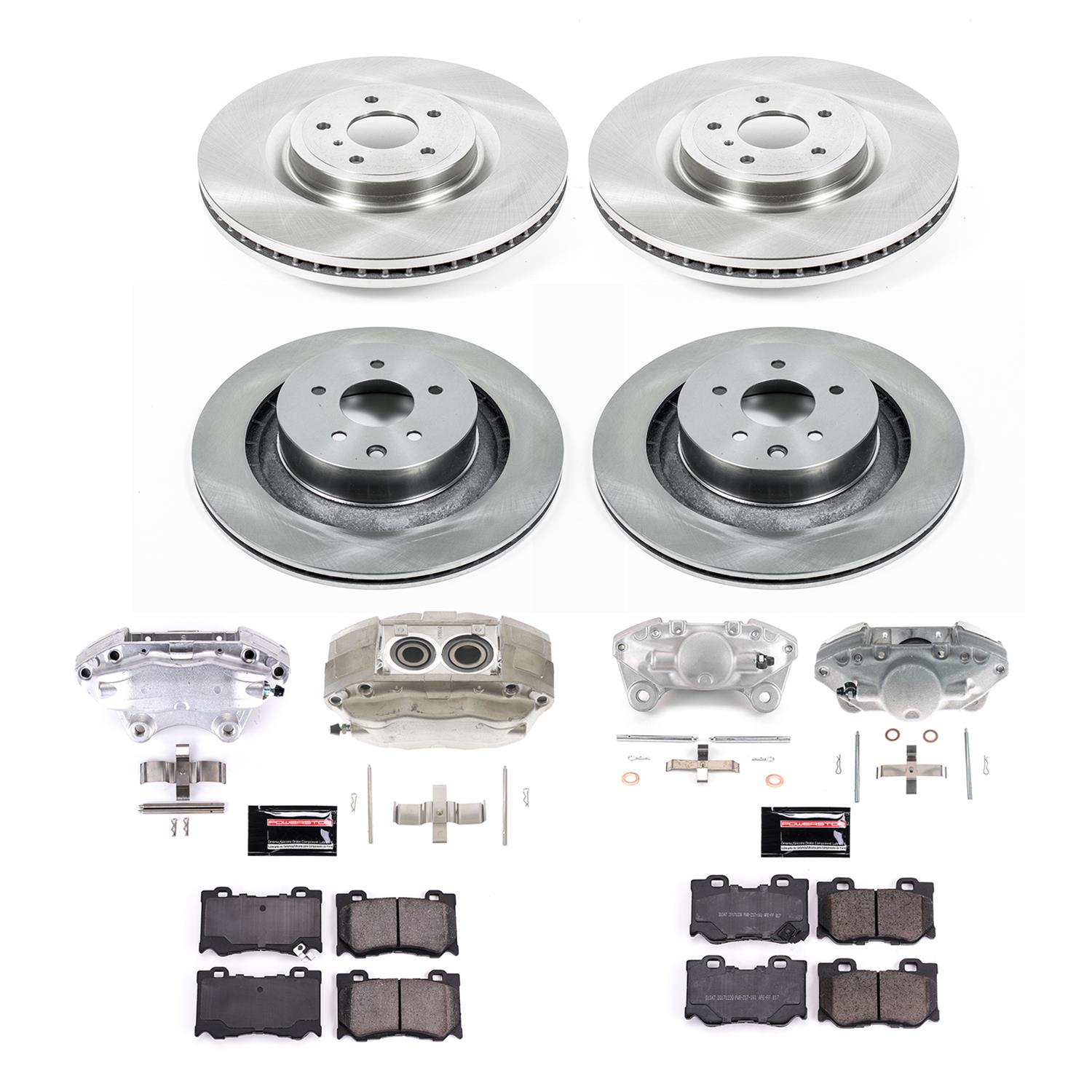 Power Stop 2009 Nissan 350Z Front & Rear Autospecialty Kit w/Calipers (Bundled Kit) thumbnail 2