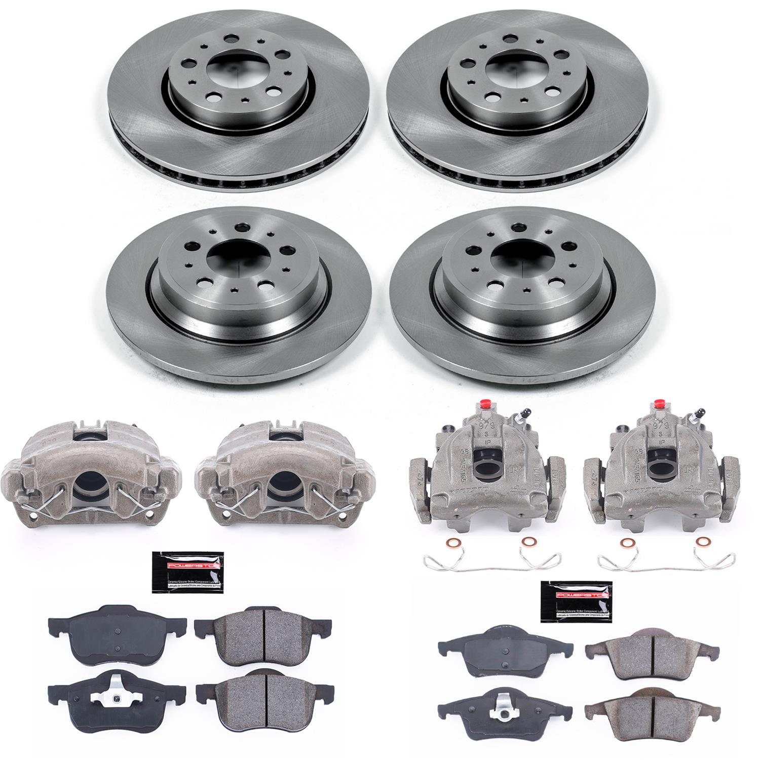 Power Stop 01-07 Volvo S60 Front & Rear Autospecialty Brake Kit w/Calipers (1x psbKCOE3004A, 1x psbKCOE5196) thumbnail 2
