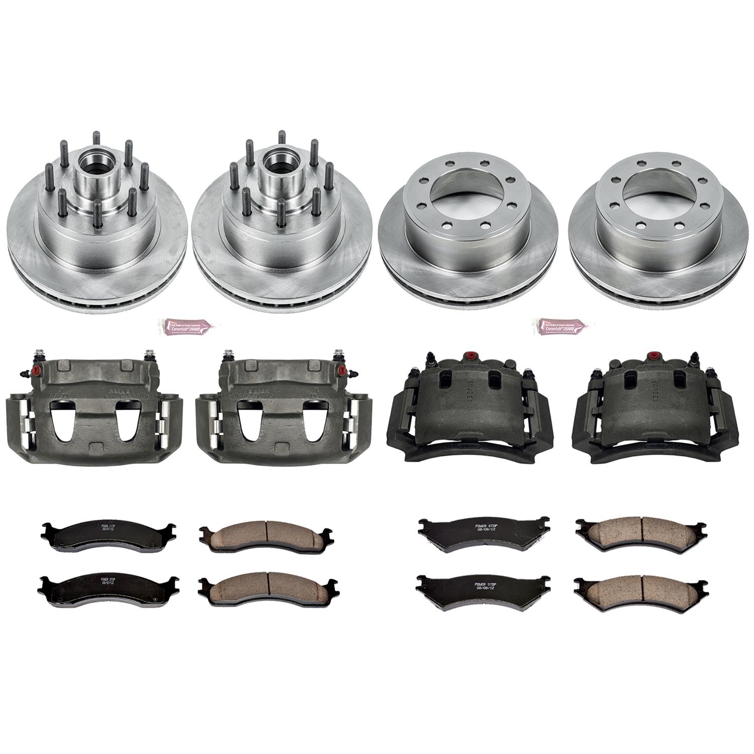 Power Stop 2007 Ford E-1500 Front & Rear Autospecialty Kit w/Calipers (Bundled Kit) thumbnail 2