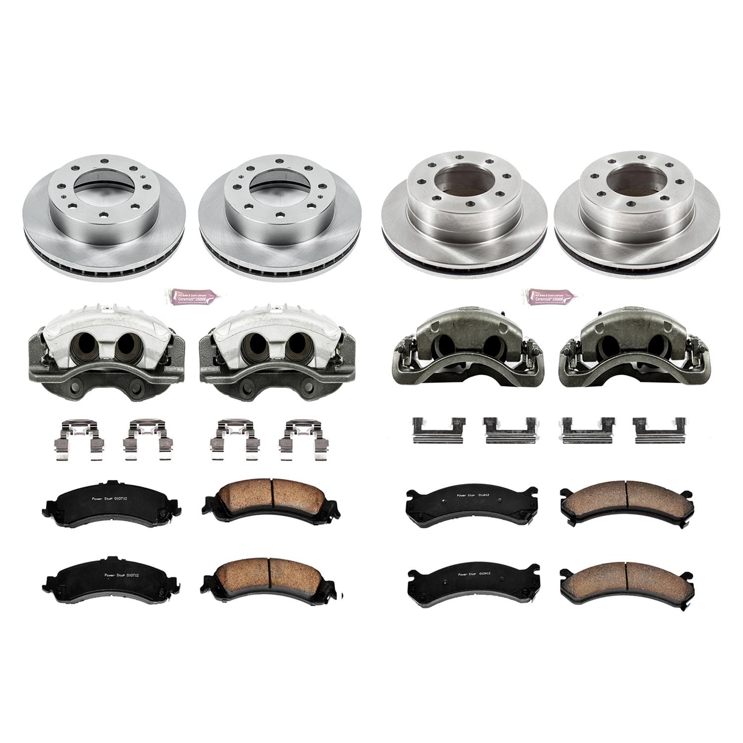 Power Stop 2005 Chevrolet Silverado 1500 HD Front & Rear Autospecialty Kit w/Cals (Bundled Kit) thumbnail 2