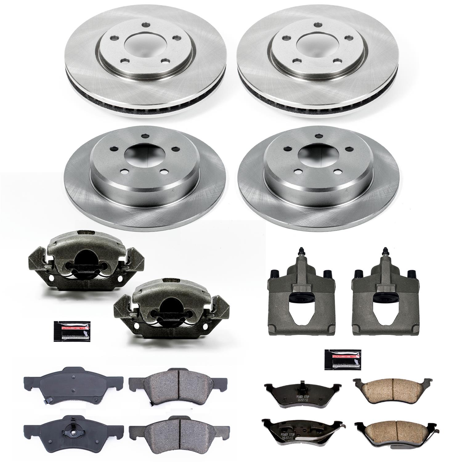 Power Stop 01-07 Chrysler Town & Country Front & Rear Autospecialty Brake Kit w/Calipers (1x psbKCOE5247, 1x psbKCOE5248) thumbnail 2