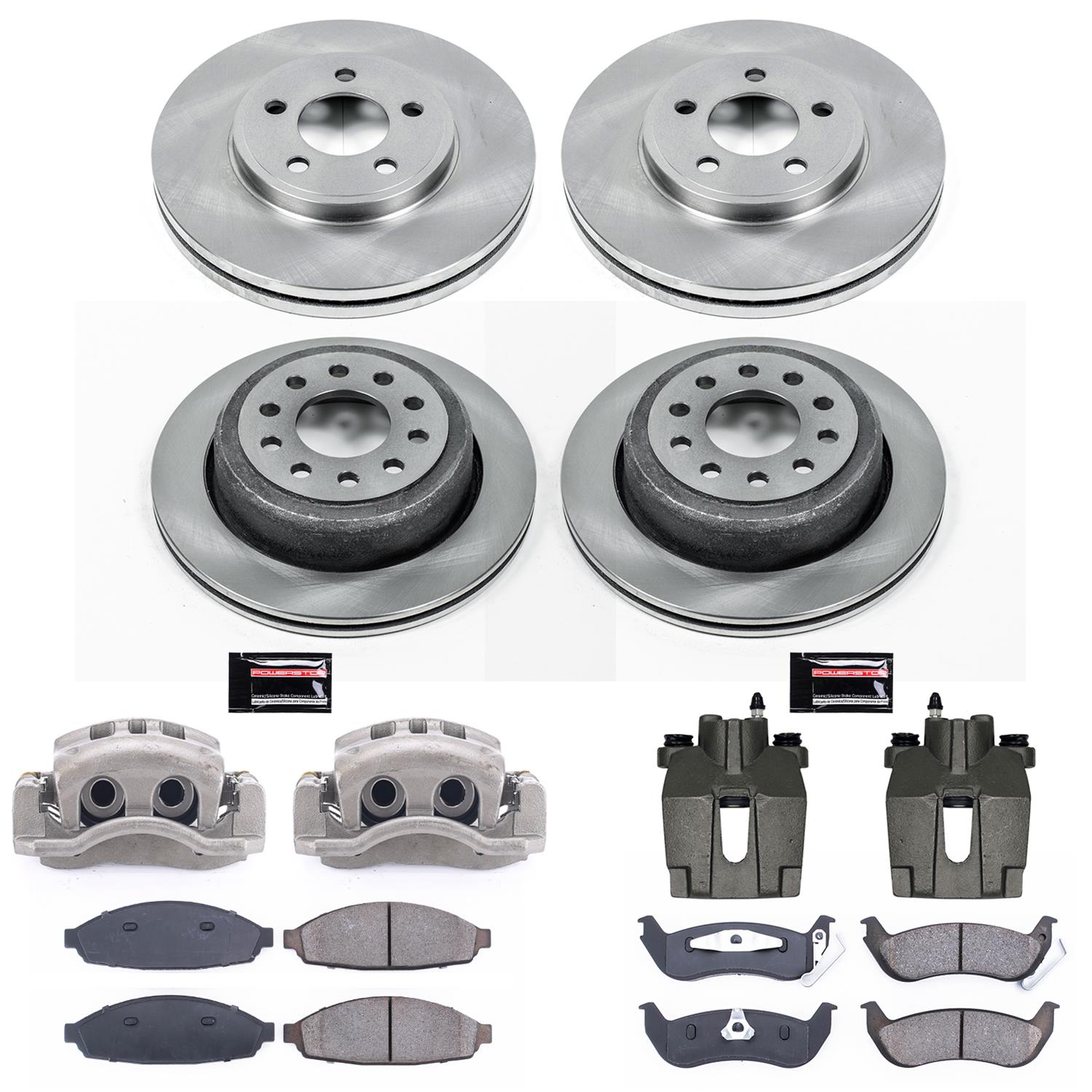 Power Stop 03-11 Lincoln Town Car Front & Rear Autospecialty Kit w/Cals (Bundled Kit) thumbnail 2