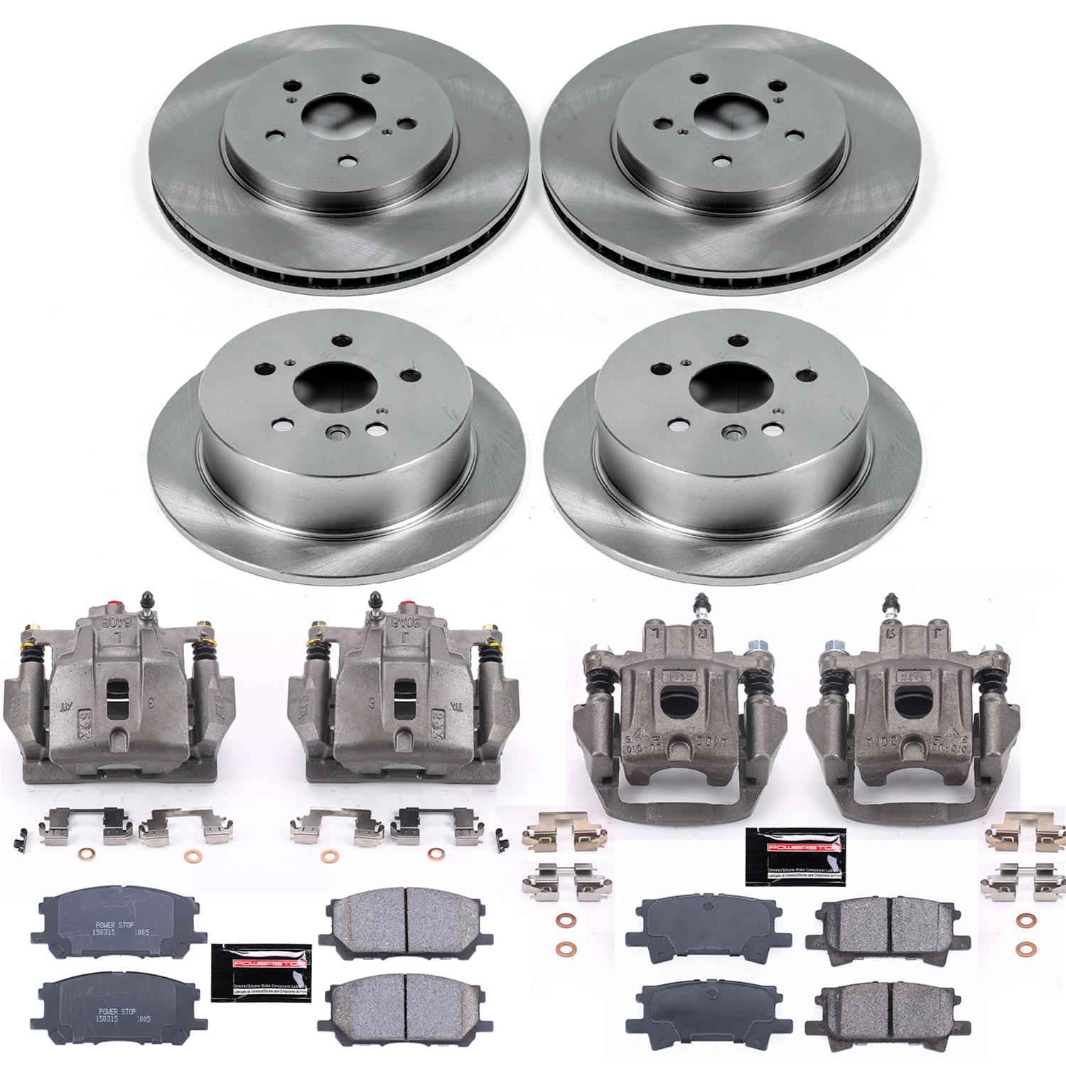Power Stop 04-06 Lexus RX330 Front & Rear Autospecialty Brake Kit w/Calipers (1x psbKCOE196, 1x psbKCOE5333A) thumbnail 2