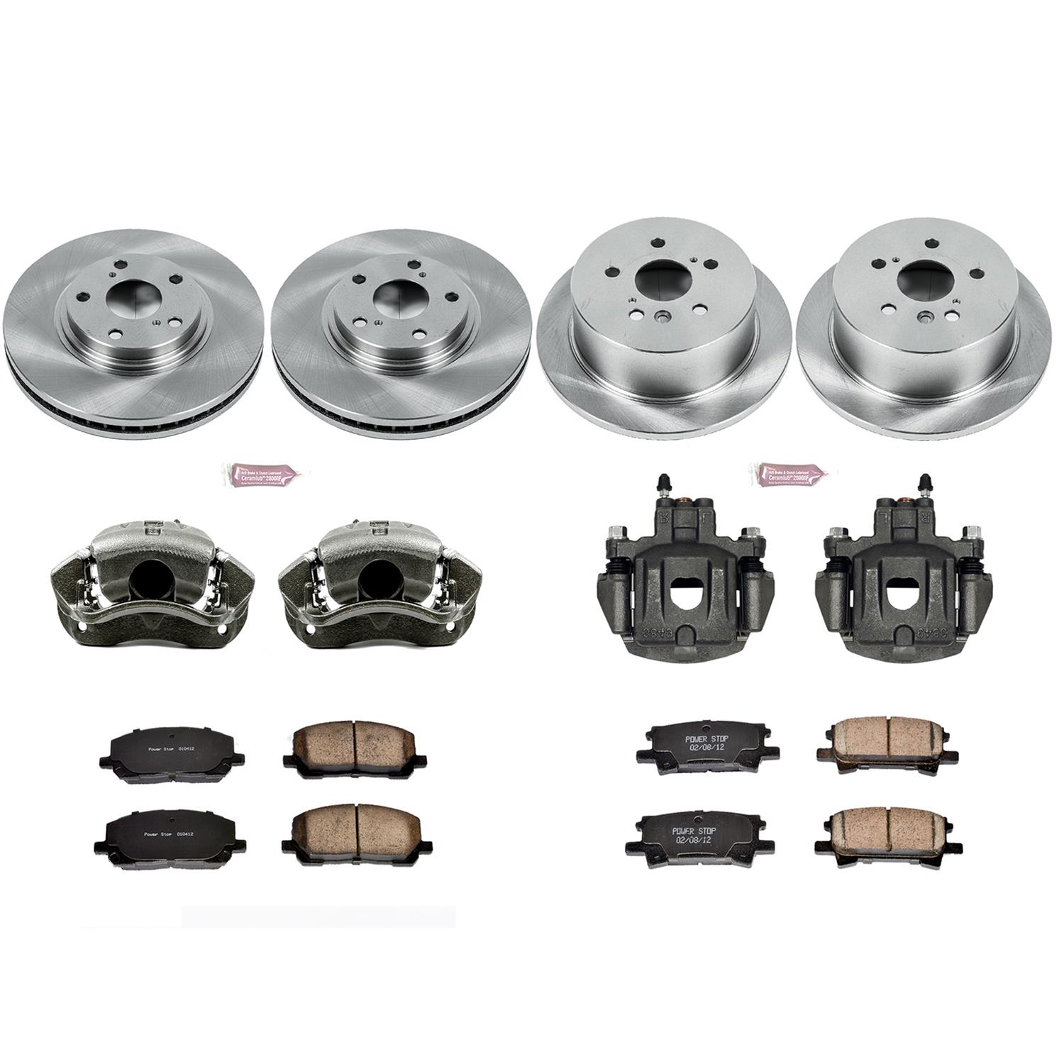 Power Stop 04-07 Toyota Highlander Front & Rear Autospecialty Brake Kit w/Calipers (1x psbKCOE1137, 1x psbKCOE5333) thumbnail 2