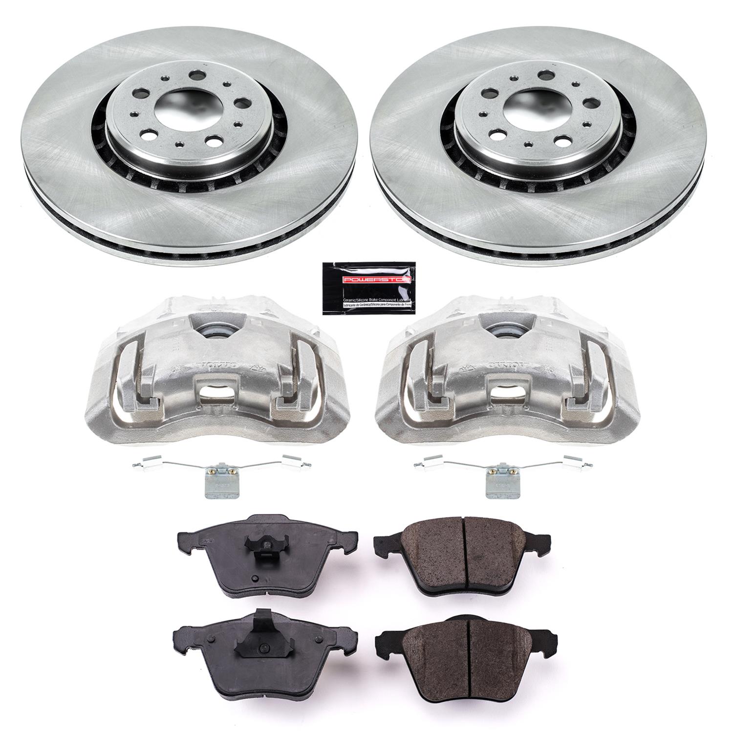 Power Stop 03-14 Volvo XC90 Front Autospecialty Kit w/Cals (2x psbEBR894, 1x psbL2962, 1x psbL2963, 1x psb16-1003) thumbnail 2