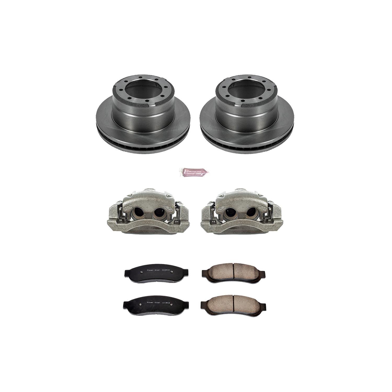 Power Stop 05-10 Ford F-350 Super Duty Rear Autospecialty Kit w/Cals (1x psbKOE4593, 1x psbL5028, 1x psbL5029) thumbnail 2
