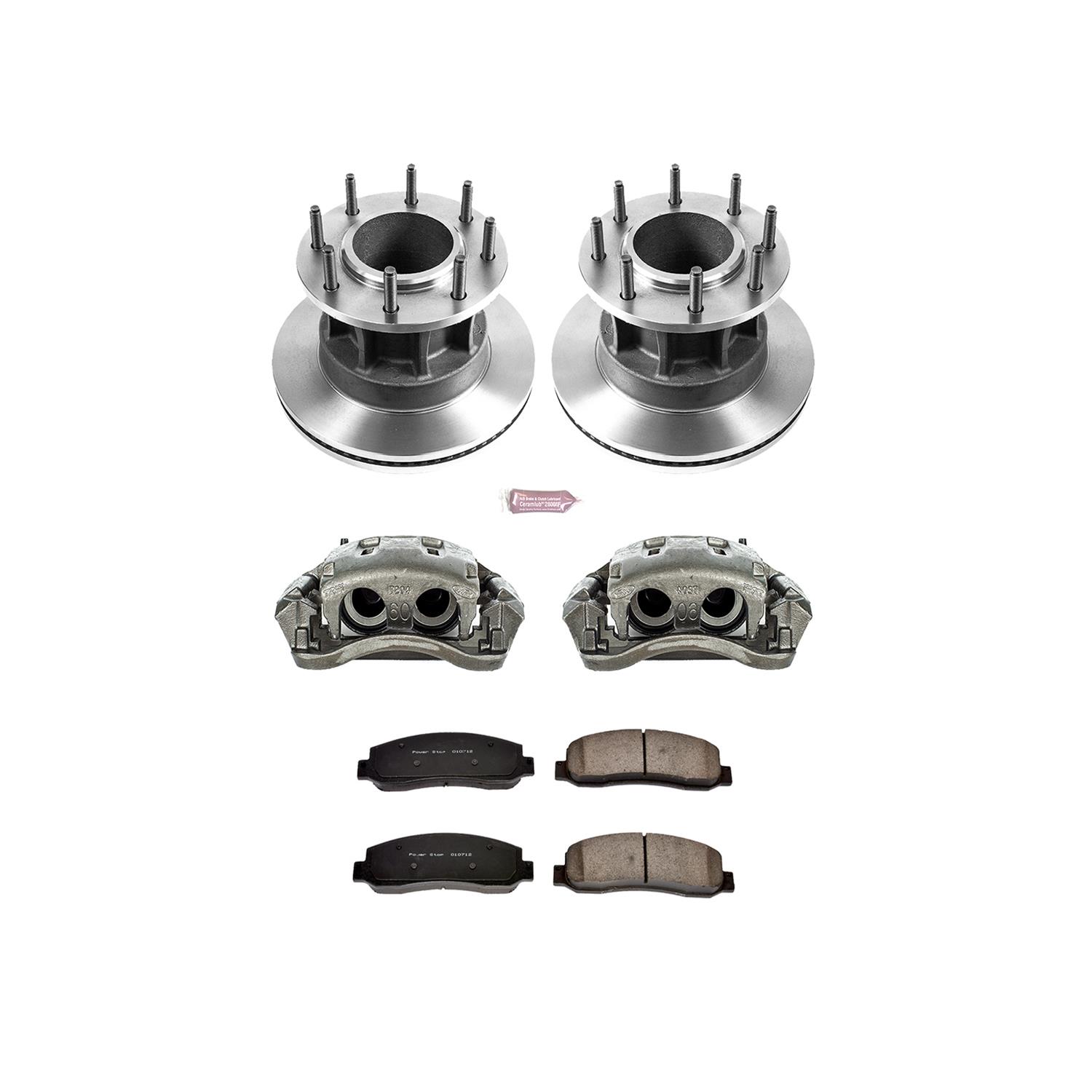 Power Stop 07-11 Ford F-350 Super Duty Front Autospecialty Kit w/Cals (1x psbL4996, 1x psbL4997, 2x psbAR82128, 1x psb16-1069) thumbnail 2