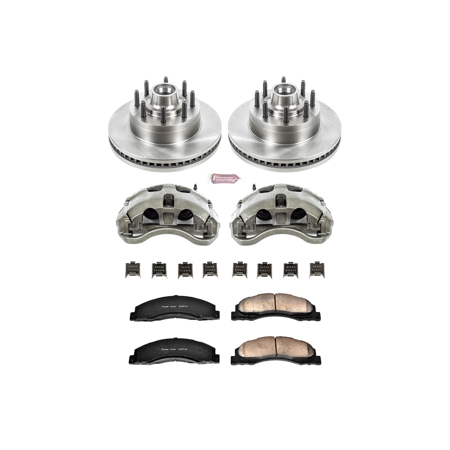 Power Stop 17-18 Ford E-450 Super Duty Front Autospecialty Kit w/Cals (2x psbAR82129, 1x psbL5072, 1x psbL5073, 1x psb16-1328) thumbnail 2