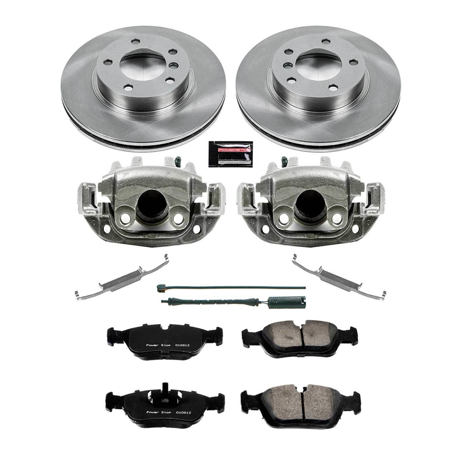 Power Stop KCOE496 Power Stop Z17 Evolution Plus Stock Replacement Brake Kits with Calipers