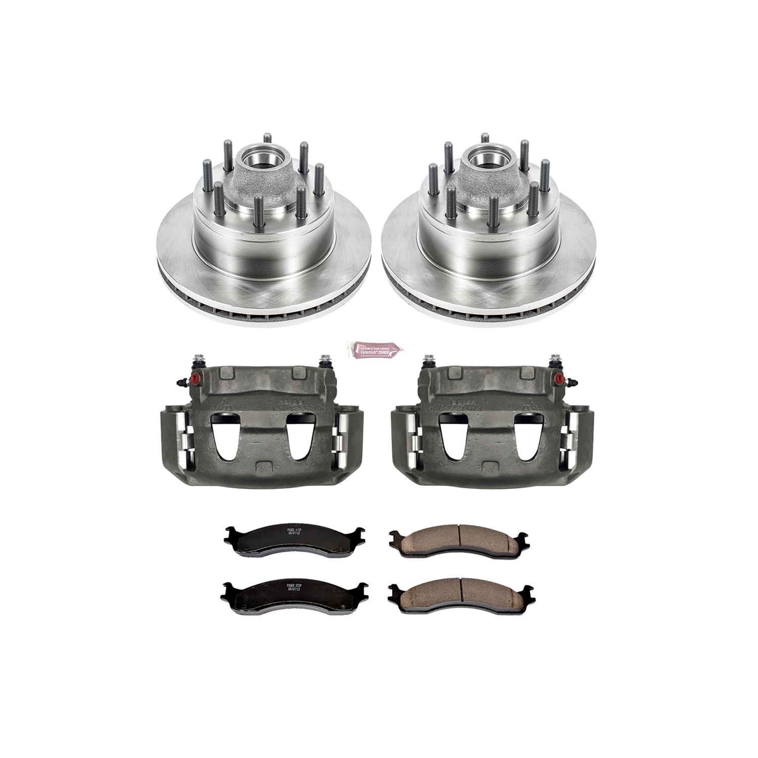 Power Stop 95-97 Ford F-350 Front Autospecialty Kit w/Cals (2x psbAR8545, 1x psbL4614, 1x psbL4615, 1x psb16-655) thumbnail 2