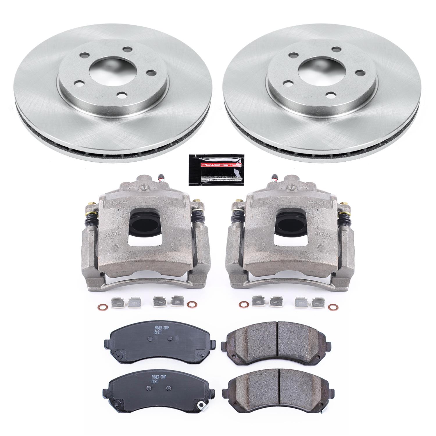 Power Stop 02-04 Pontiac Montana Front Autospecialty Kit w/Cals (1x psbL4772A, 1x psbL4773A, 2x psbAR8269, 1x psb16-844) thumbnail 2