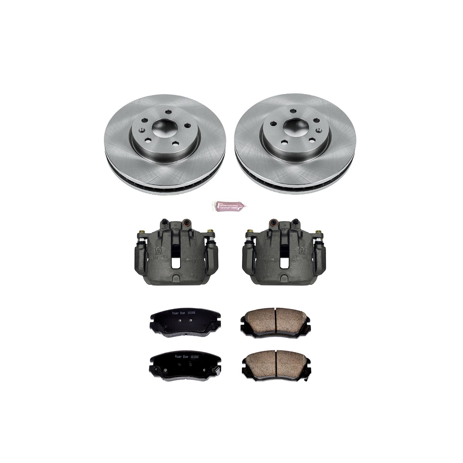 Power Stop 10-11 Saab 9-5 Front Autospecialty Kit w/Cals (2x psbAR82126, 1x psbL5270, 1x psbL5271, 1x psb16-1421) thumbnail 2