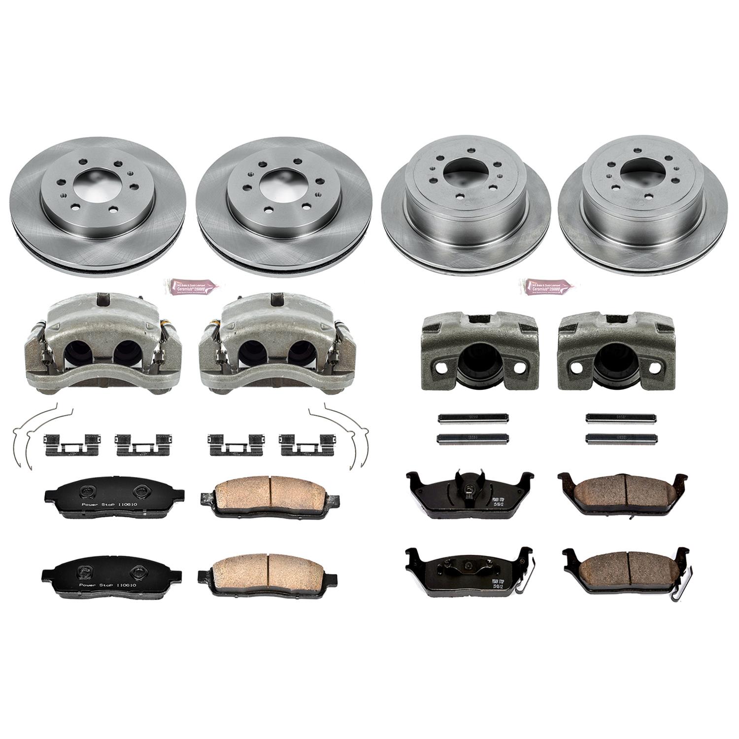 Power Stop 2009 Ford F-150 Front & Rear Autospecialty Kit w/Cals (Bundled Kit) thumbnail 2