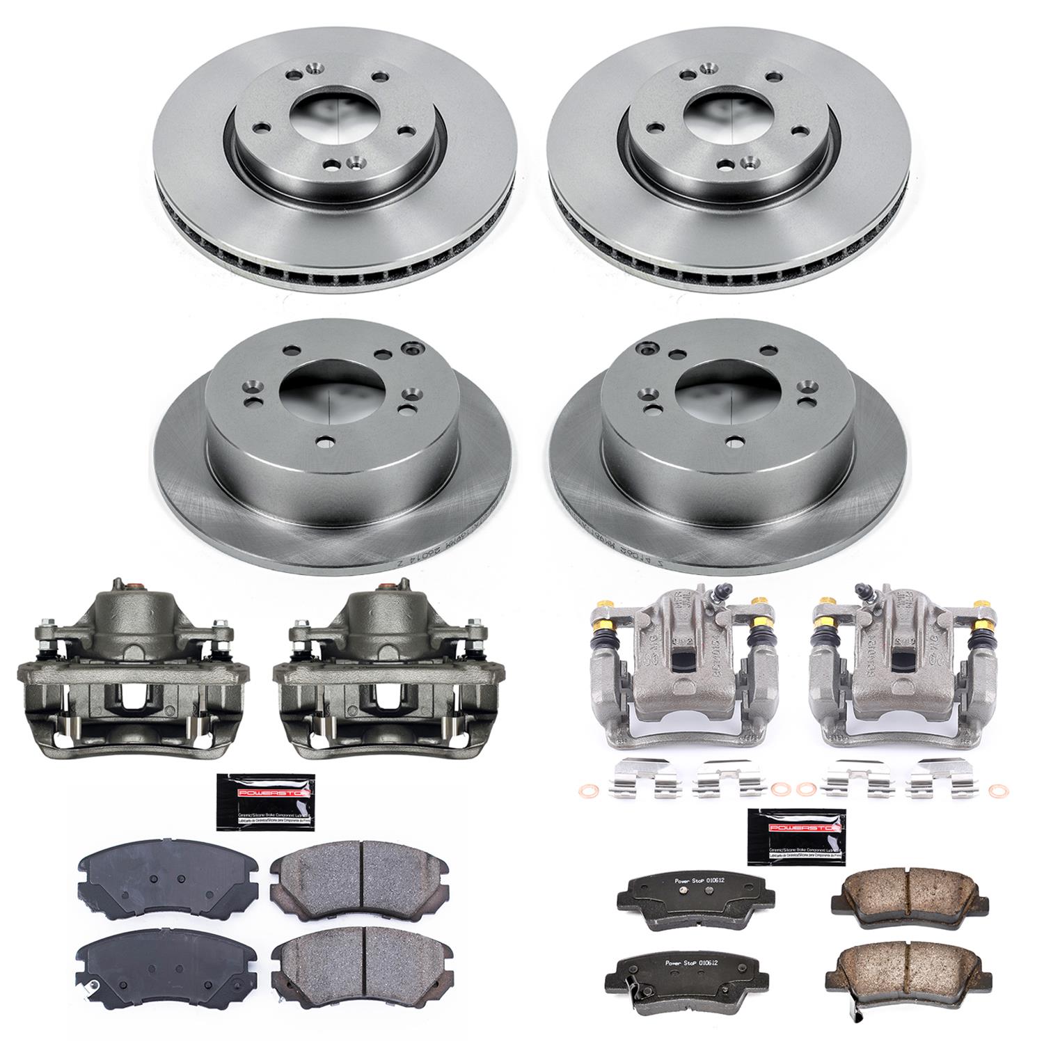 Power Stop 08-10 Hyundai Sonata Front & Rear Autospecialty Brake Kit w/Calipers (1x psbKCOE165C, 1x psbKCOE5395) thumbnail 7
