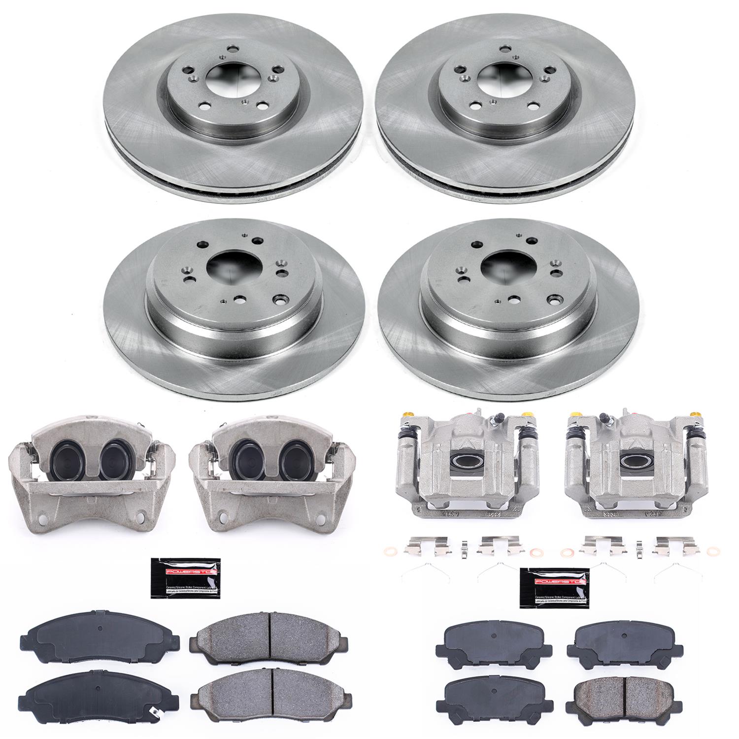 Power Stop 09-11 Honda Pilot Front & Rear Autospecialty Kit w/Cals (Bundled Kit) thumbnail 2