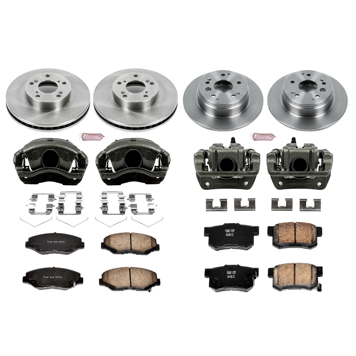 Power Stop 03-11 Honda Element Front & Rear Autospecialty Brake Kit w/Calipers (1x psbKCOE1043, 1x psbKCOE2434) thumbnail 2