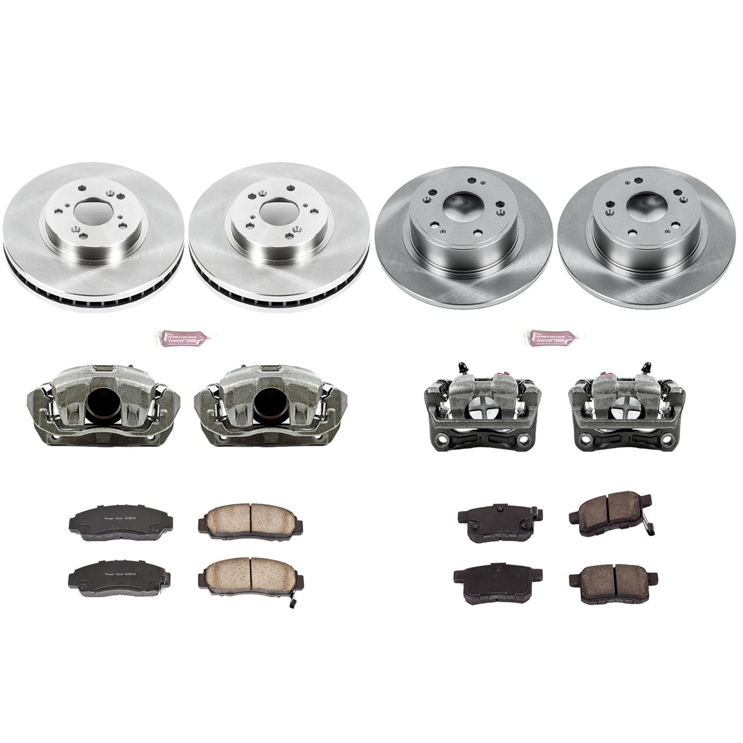 Power Stop 11-14 Acura TSX Front & Rear Autospecialty Brake Kit w/Calipers (1x psbKCOE5392, 1x psbKCOE5368) thumbnail 2