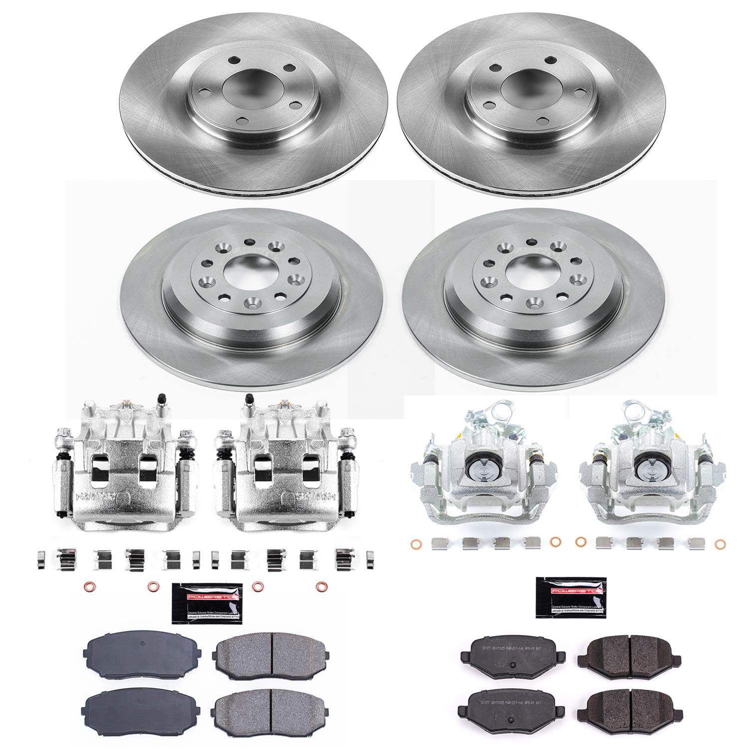 Power Stop 11-12 Ford Edge Front & Rear Autospecialty Kit w/Cals (Bundled Kit) thumbnail 2