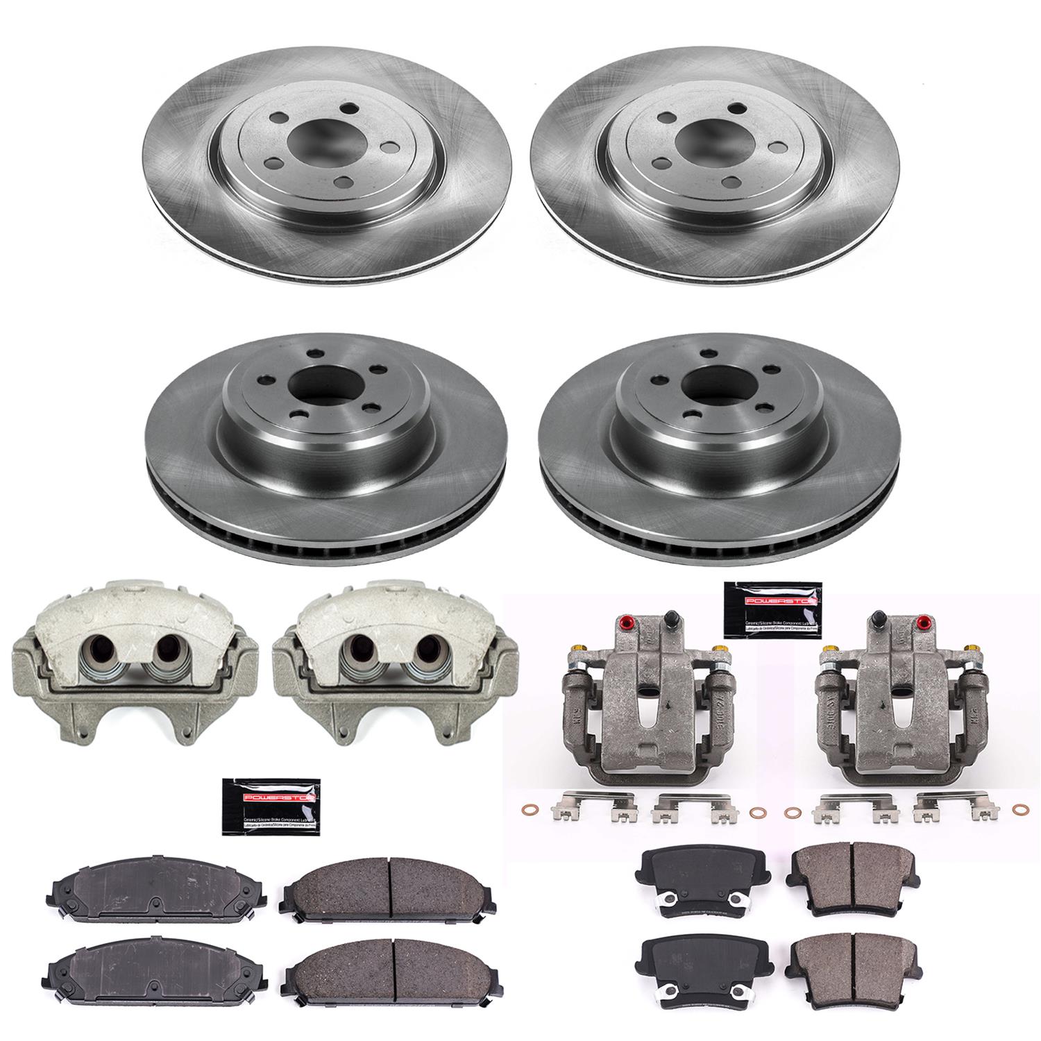 Power Stop 06-11 Dodge Charger Front & Rear Autospecialty Kit w/Cals (Bundled Kit) thumbnail 2