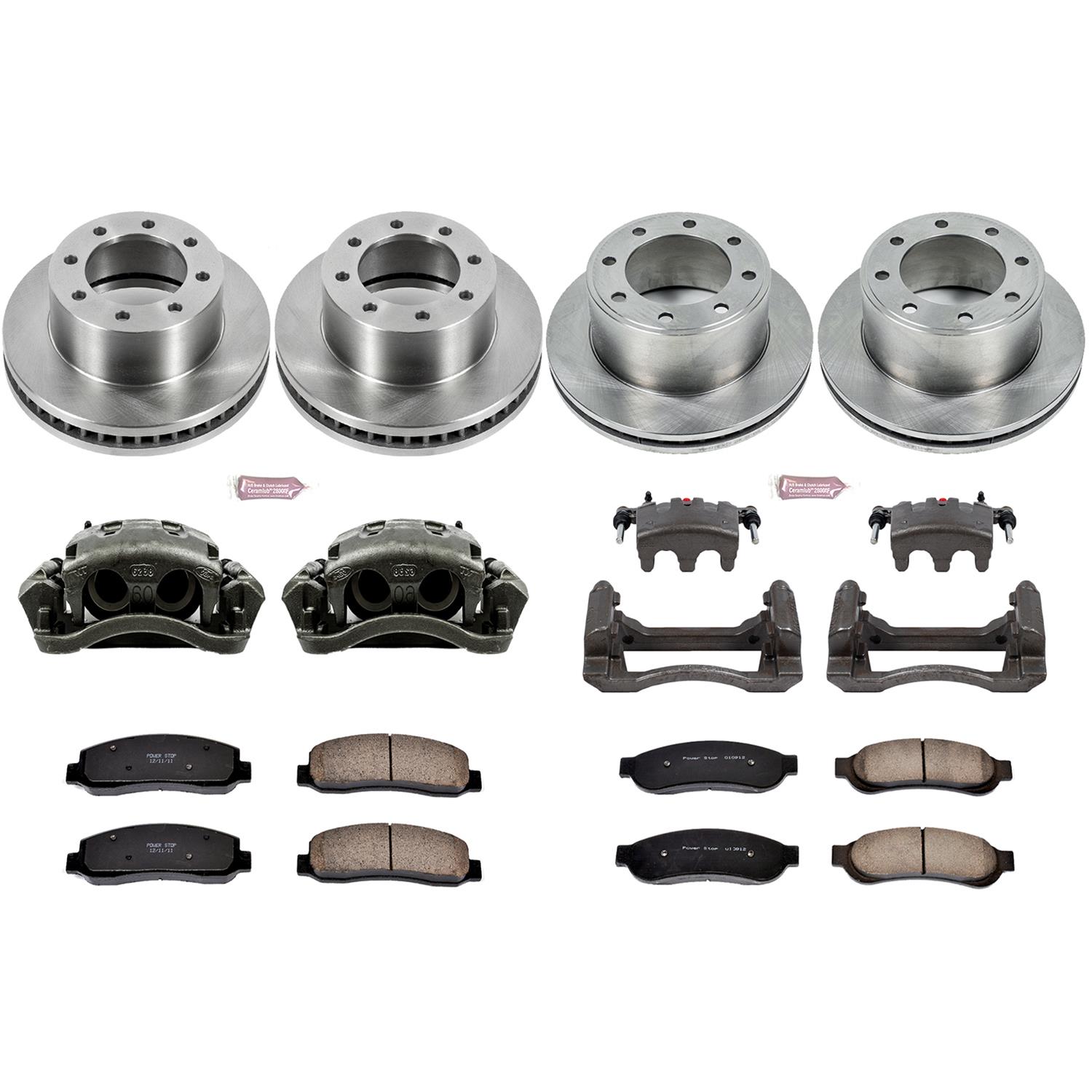 Power Stop 09-10 Ford F-250 Super Duty Front & Rear Autospecialty Kit w/Cals (Bundled Kit) thumbnail 2