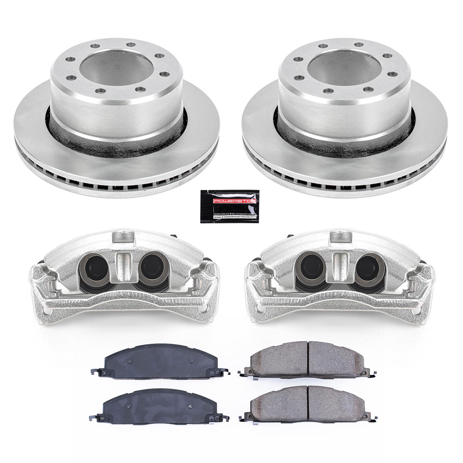 Power Stop 11-12 Ram 3500 Rear Autospecialty Kit w/Cals (2x psbAR8374, 1x psbL5210, 1x psbL5211, 1x psb16-1400) thumbnail 2
