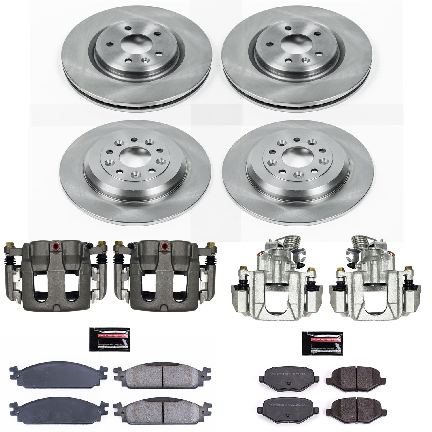 Power Stop 10-11 Ford Flex Front & Rear Autospecialty Kit w/Cals (Bundled Kit) thumbnail 2