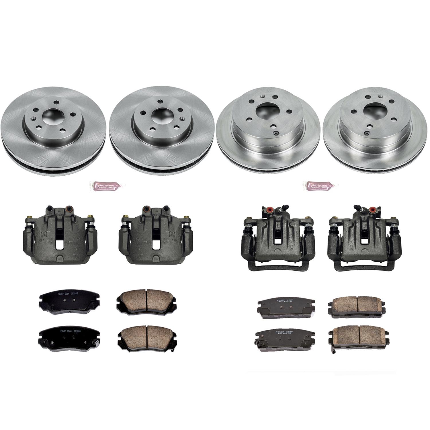 Power Stop 10-17 Chevrolet Equinox Front & Rear Autospecialty Kit w/Cals (Bundled Kit) thumbnail 2