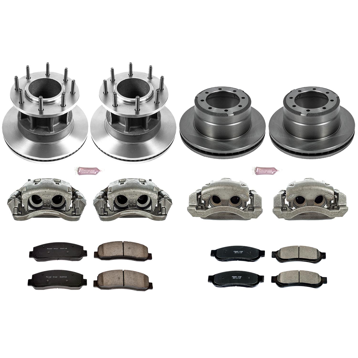 Power Stop 10-11 Ford F-350 Super Duty Front & Rear Autospecialty Kit w/Calipers (Bundled Kit) thumbnail 2