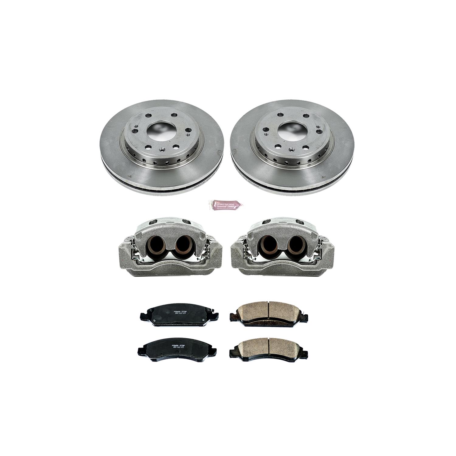 Power Stop 08-20 Chevrolet Tahoe Front Autospecialty Kit w/Cals (1x psbL4918A, 2x psbAR82132, 1x psbL4919A, 1x psb16-1367) thumbnail 2