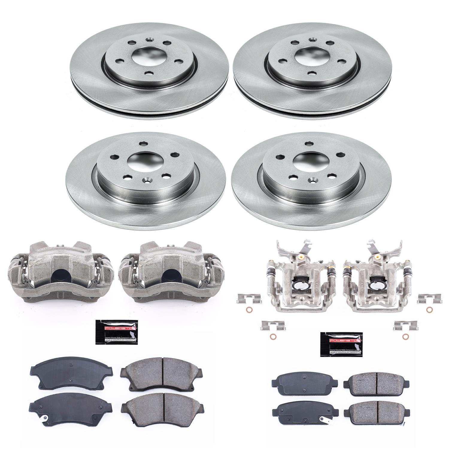 Power Stop 13-16 Chevrolet Sonic Front & Rear Autospecialty Brake Kit w/Calipers (1x psbKCOE5550, 1x psbKCOE5544A) thumbnail 2