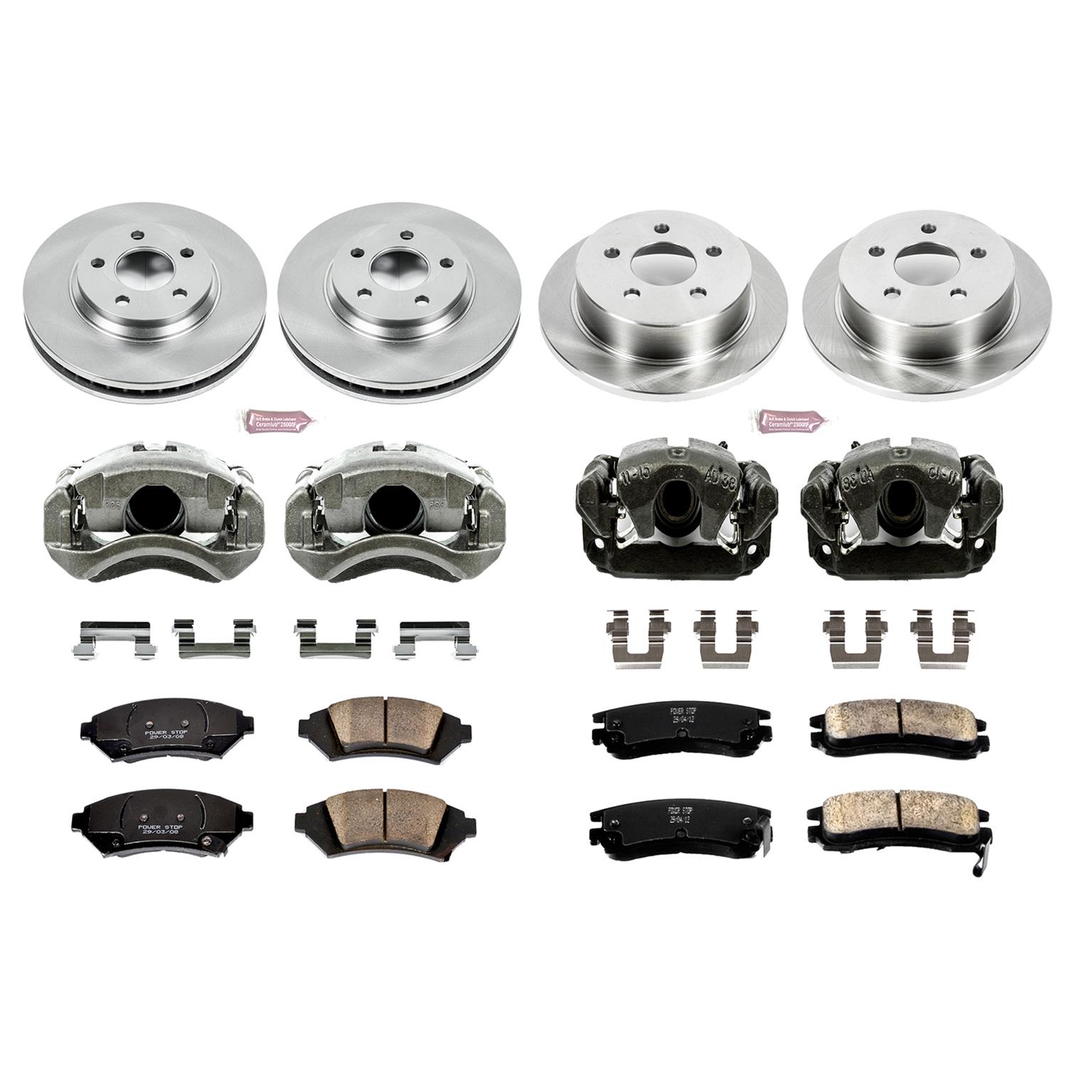 Power Stop 2005 Chevrolet Impala Front & Rear Autospecialty Brake Kit w/Calipers (1x psbKCOE1558, 1x psbKCOE5137) thumbnail 2