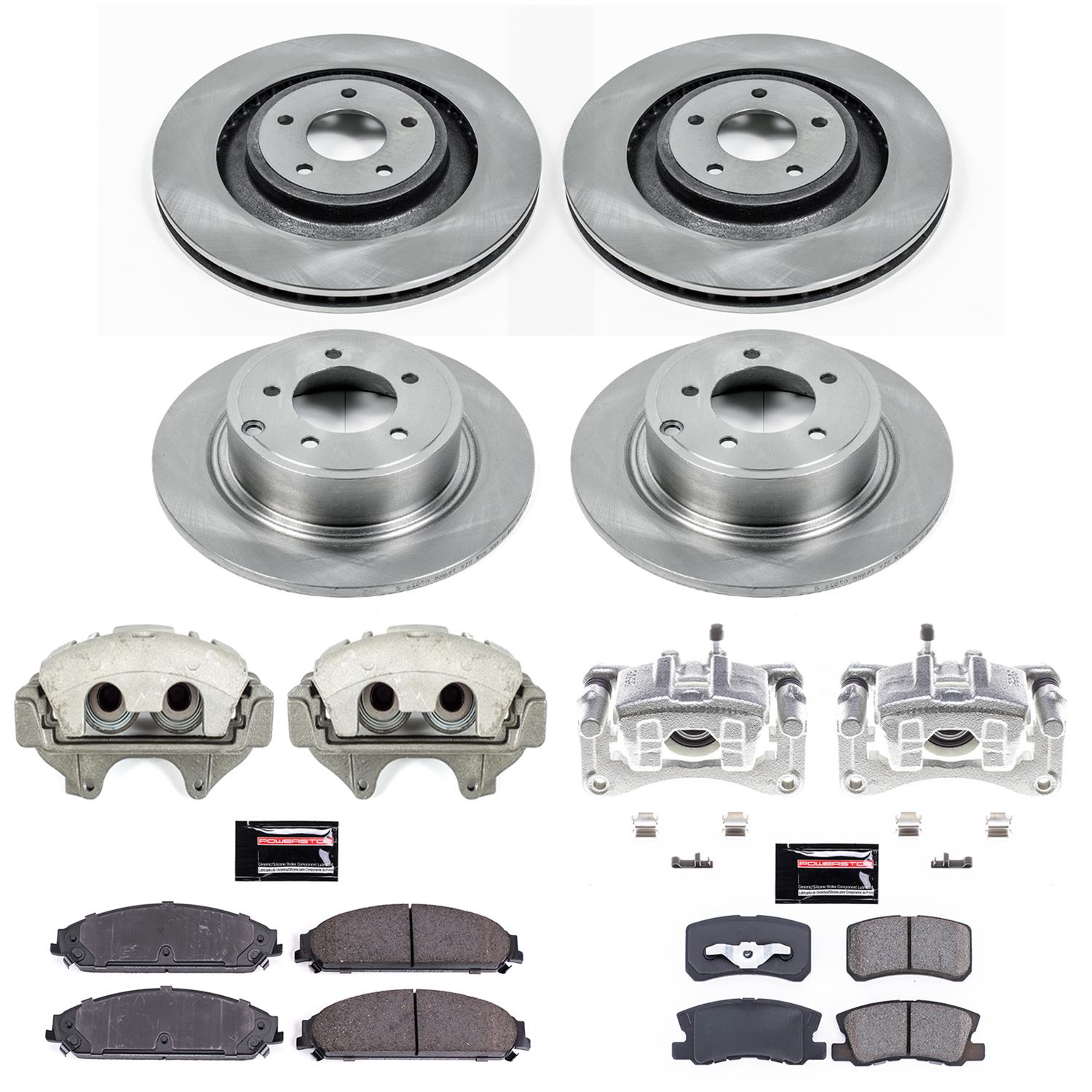 Power Stop 13-14 Chrysler 200 Front & Rear Autospecialty Brake Kit w/Calipers (1x psbKCOE5565, 1x psbKCOE1630A) thumbnail 2