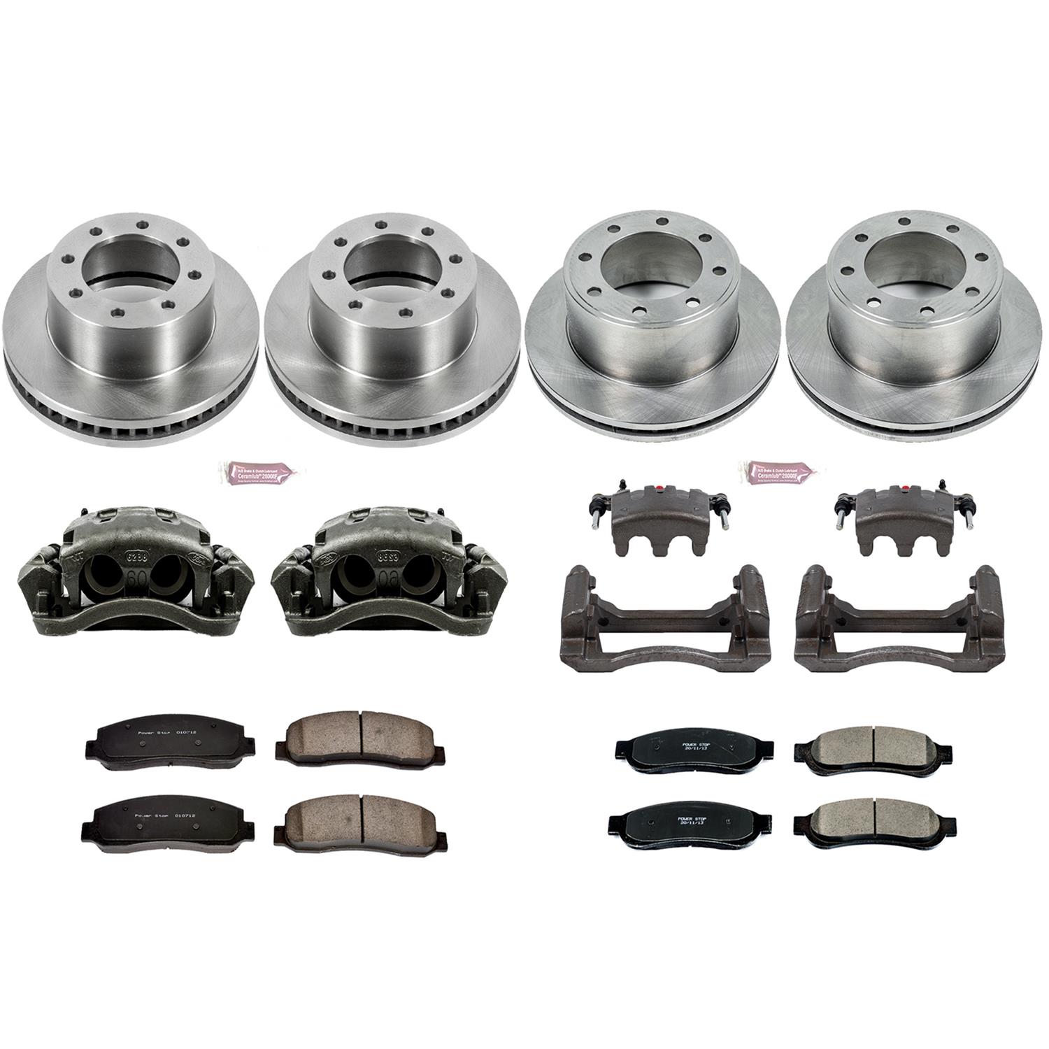 Power Stop 2010 Ford F-350 Super Duty Front & Rear Autospecialty Kit w/Cals (Bundled Kit) thumbnail 2